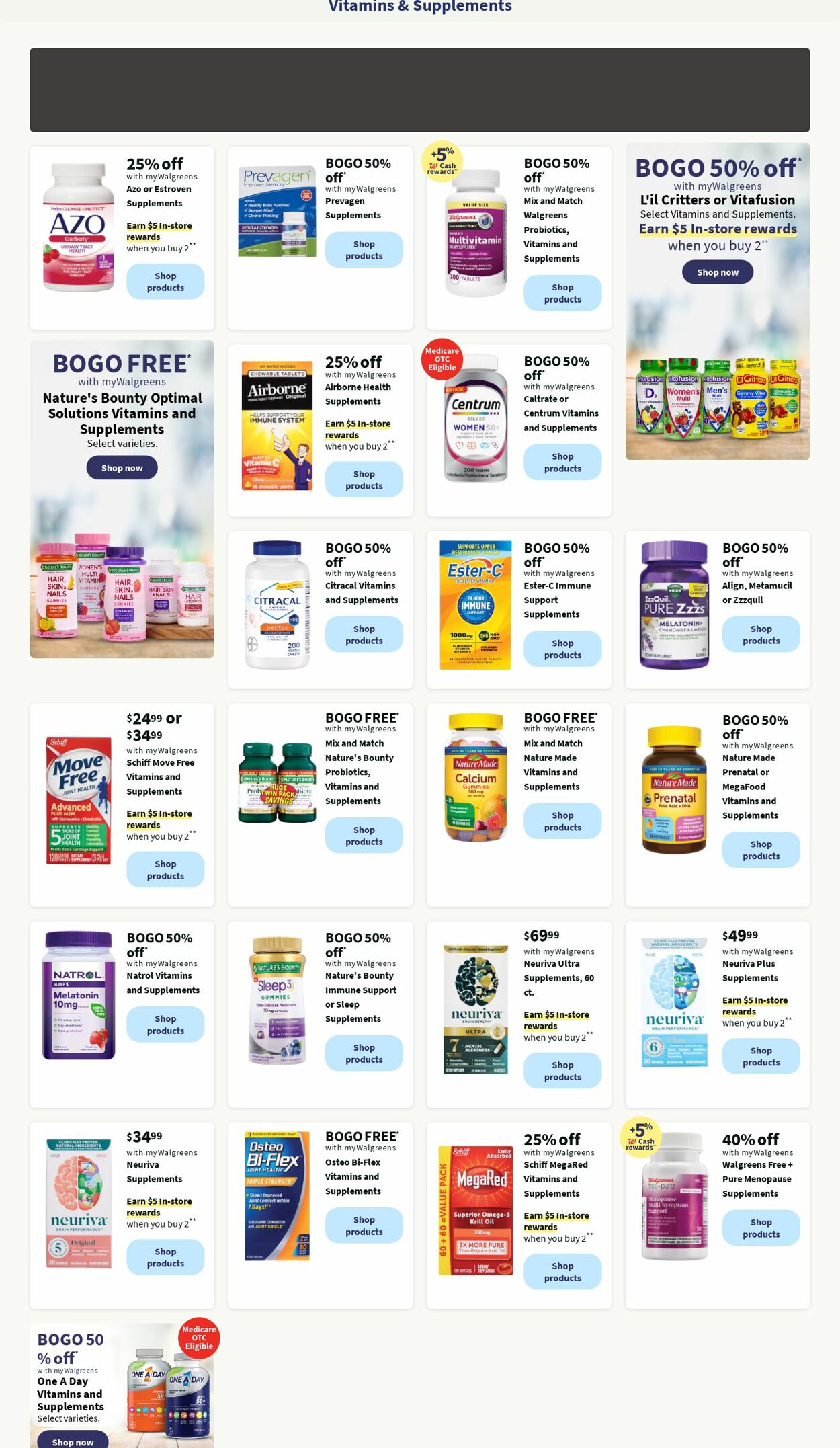 Catalogue Walgreens from 09/30/2024