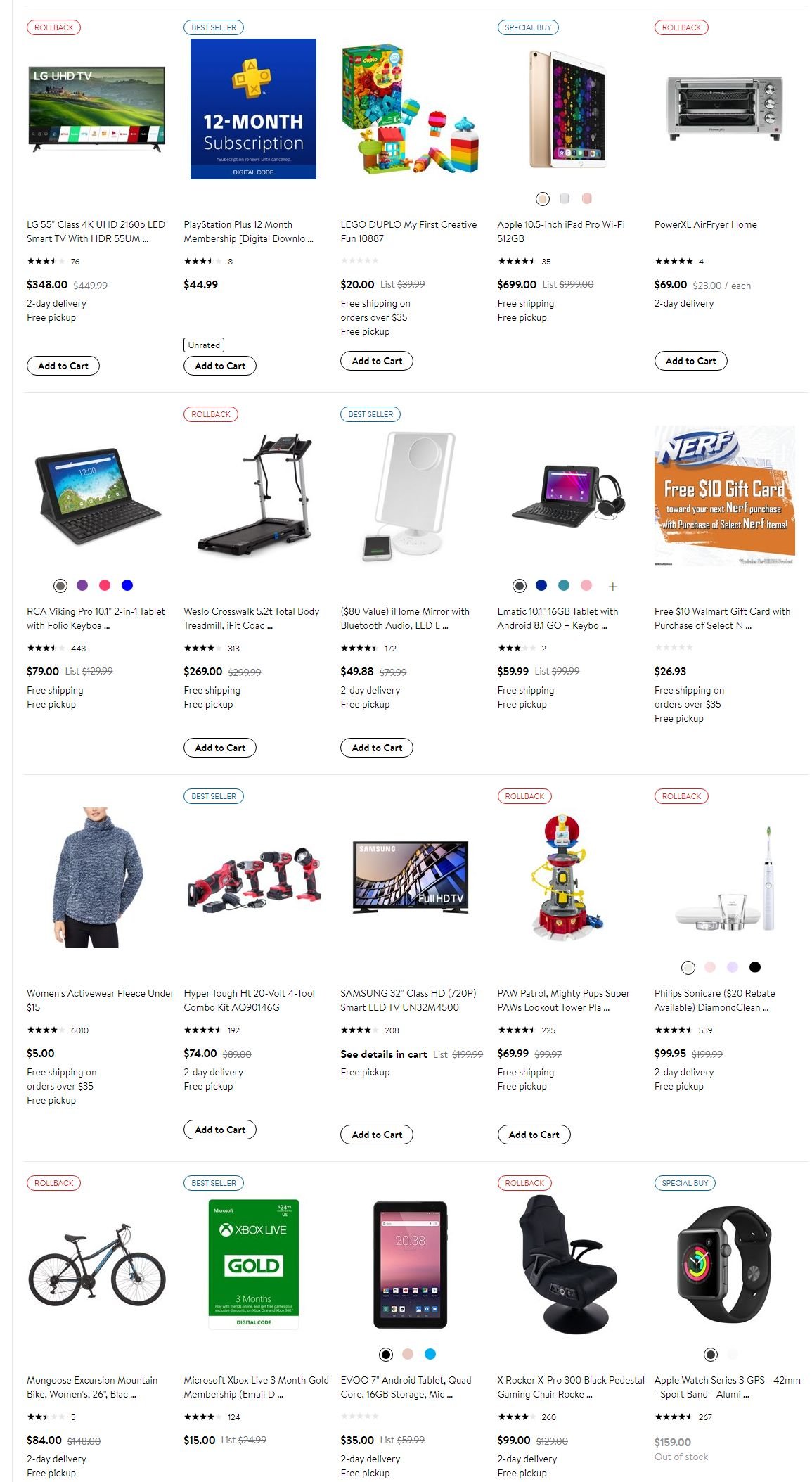 Catalogue Walmart CYBER MONDAY AD 2019 from 11/29/2019