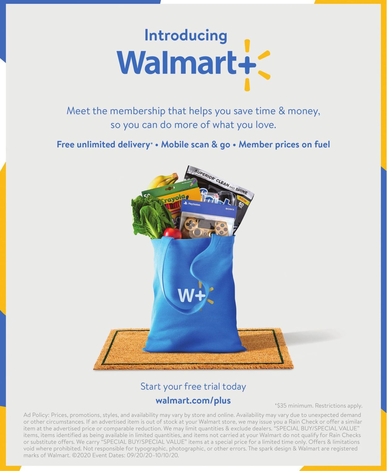 Catalogue Walmart from 09/20/2020