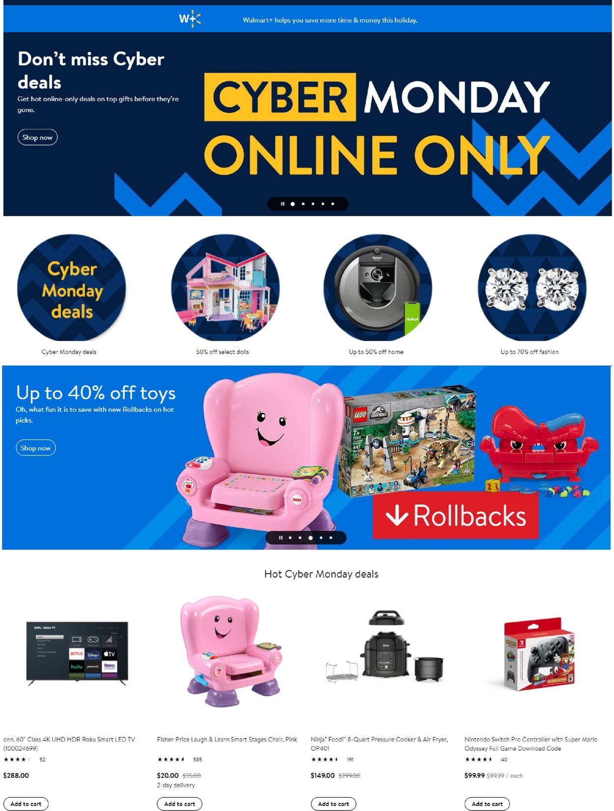 Catalogue Walmart Cyber Monday 2020 from 11/30/2020