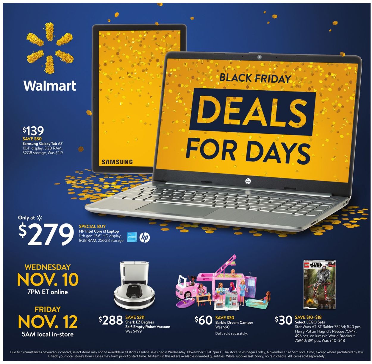 Catalogue Walmart BLACK FRIDAY 2021 from 11/10/2021