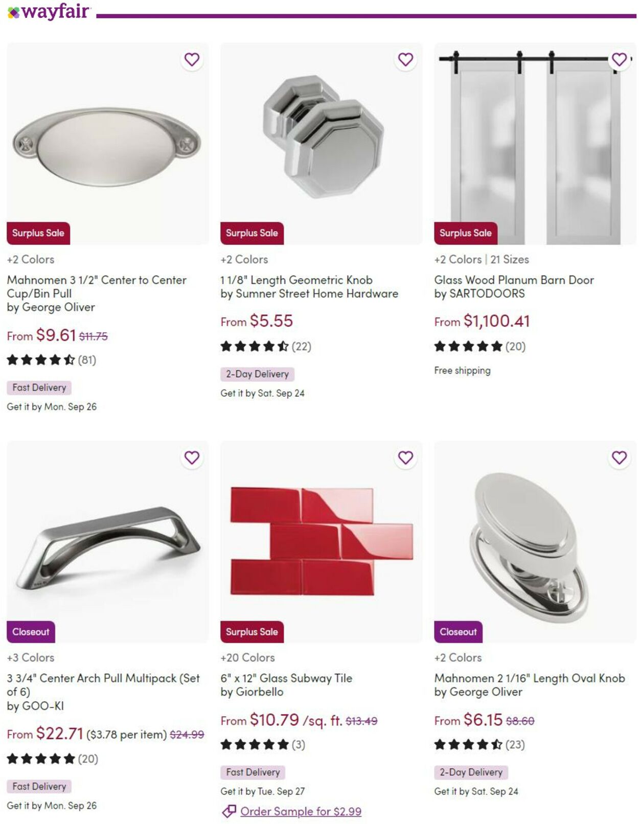 Catalogue Wayfair from 09/24/2022