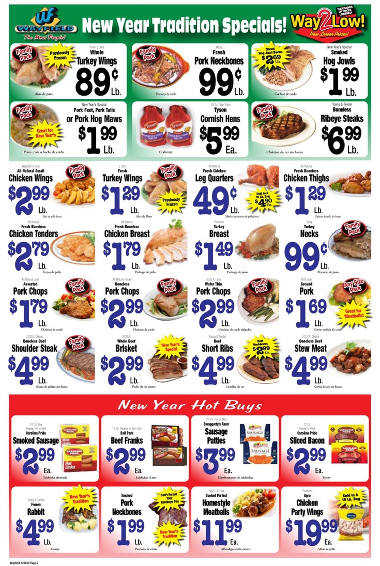 Catalogue Wayfield New Year's Ad from 12/28/2020