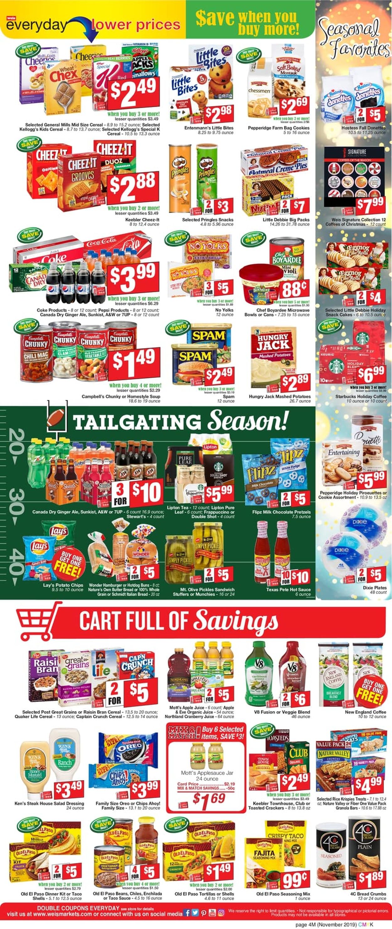 Catalogue Weis from 10/31/2019