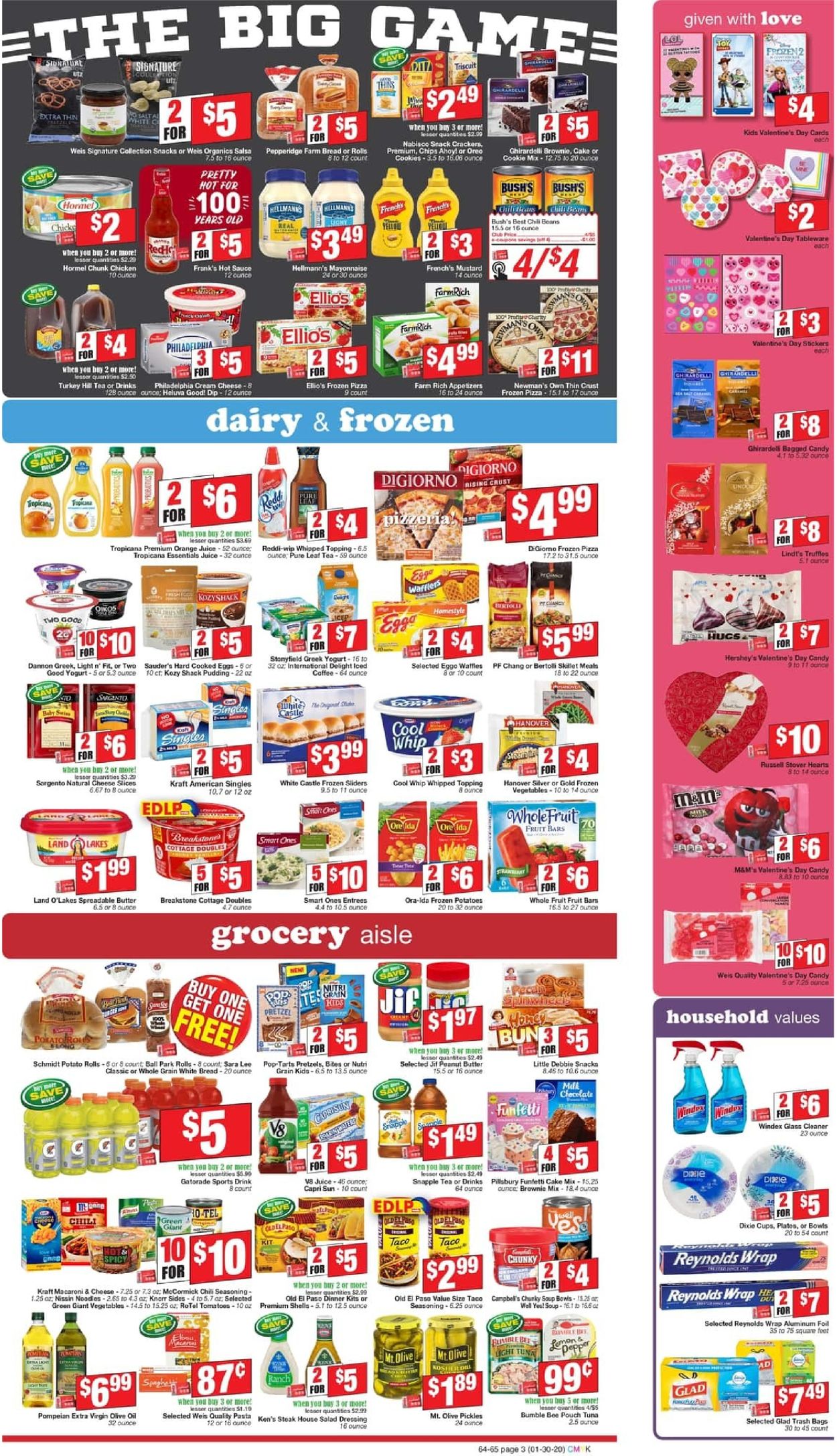 Catalogue Weis from 01/30/2020