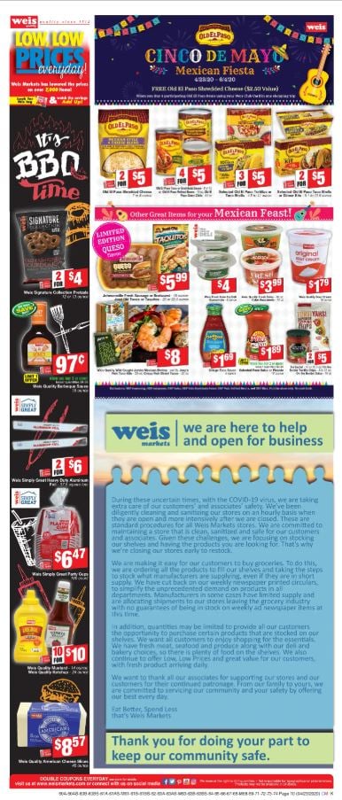 Catalogue Weis from 04/23/2020