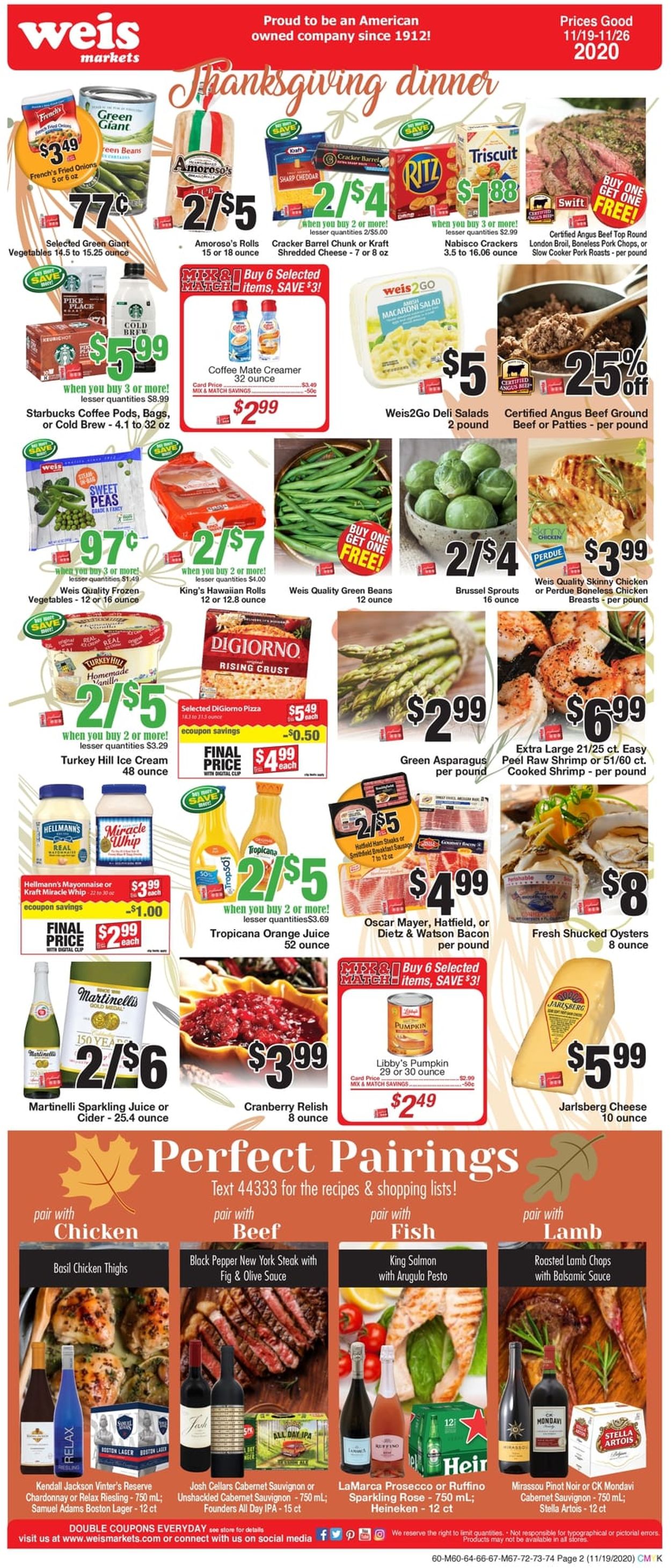 Catalogue Weis from 11/19/2020