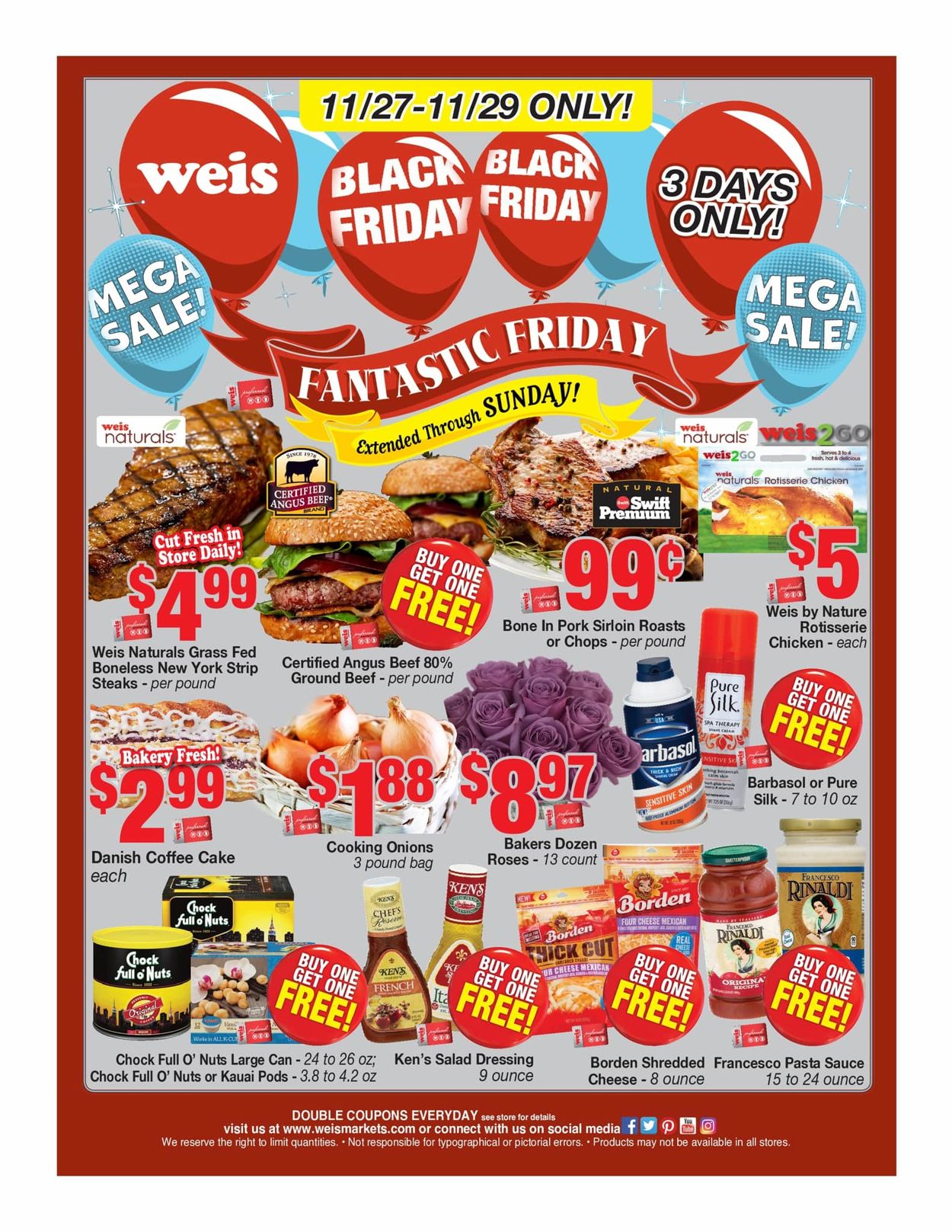 Catalogue Weis Black Friday 2020 from 11/27/2020