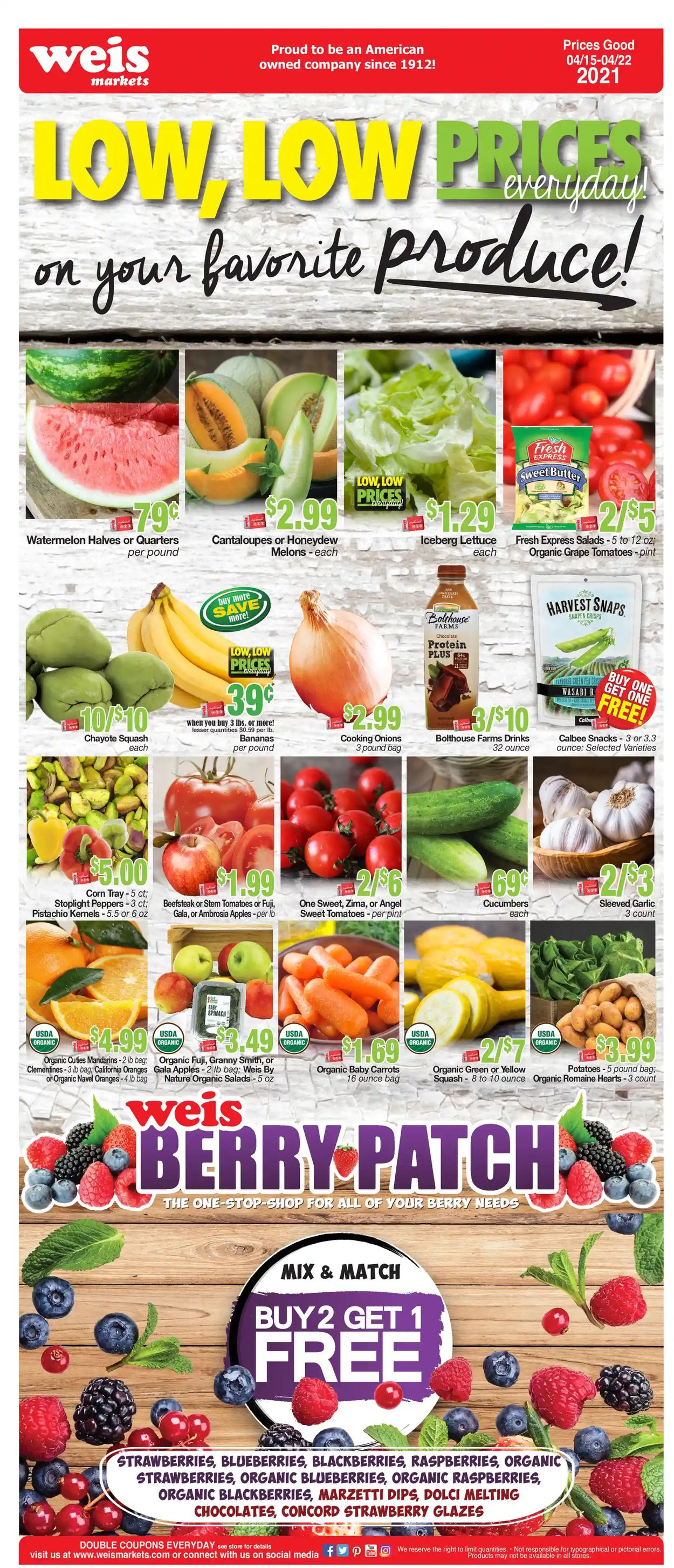 Catalogue Weis from 04/15/2021