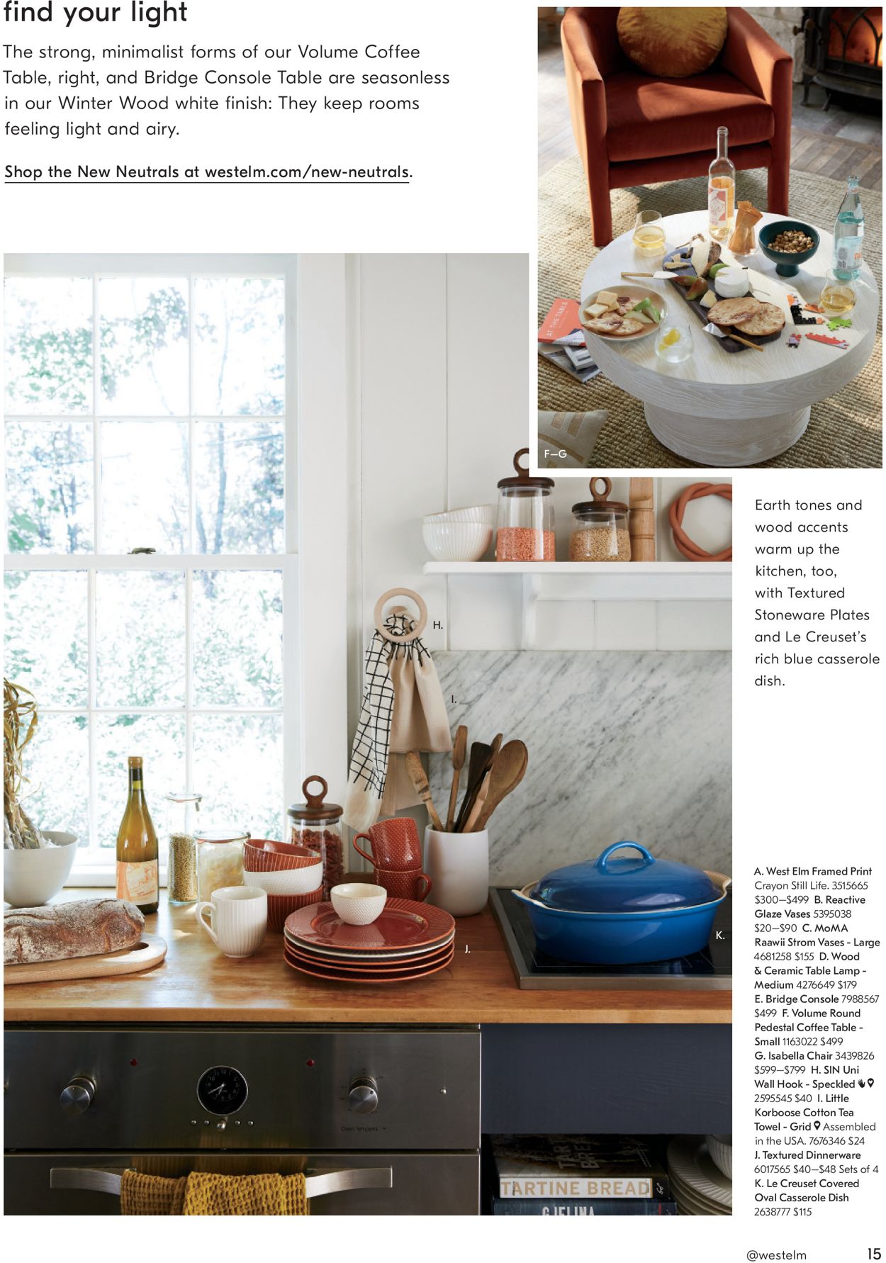 Catalogue West Elm from 10/20/2020