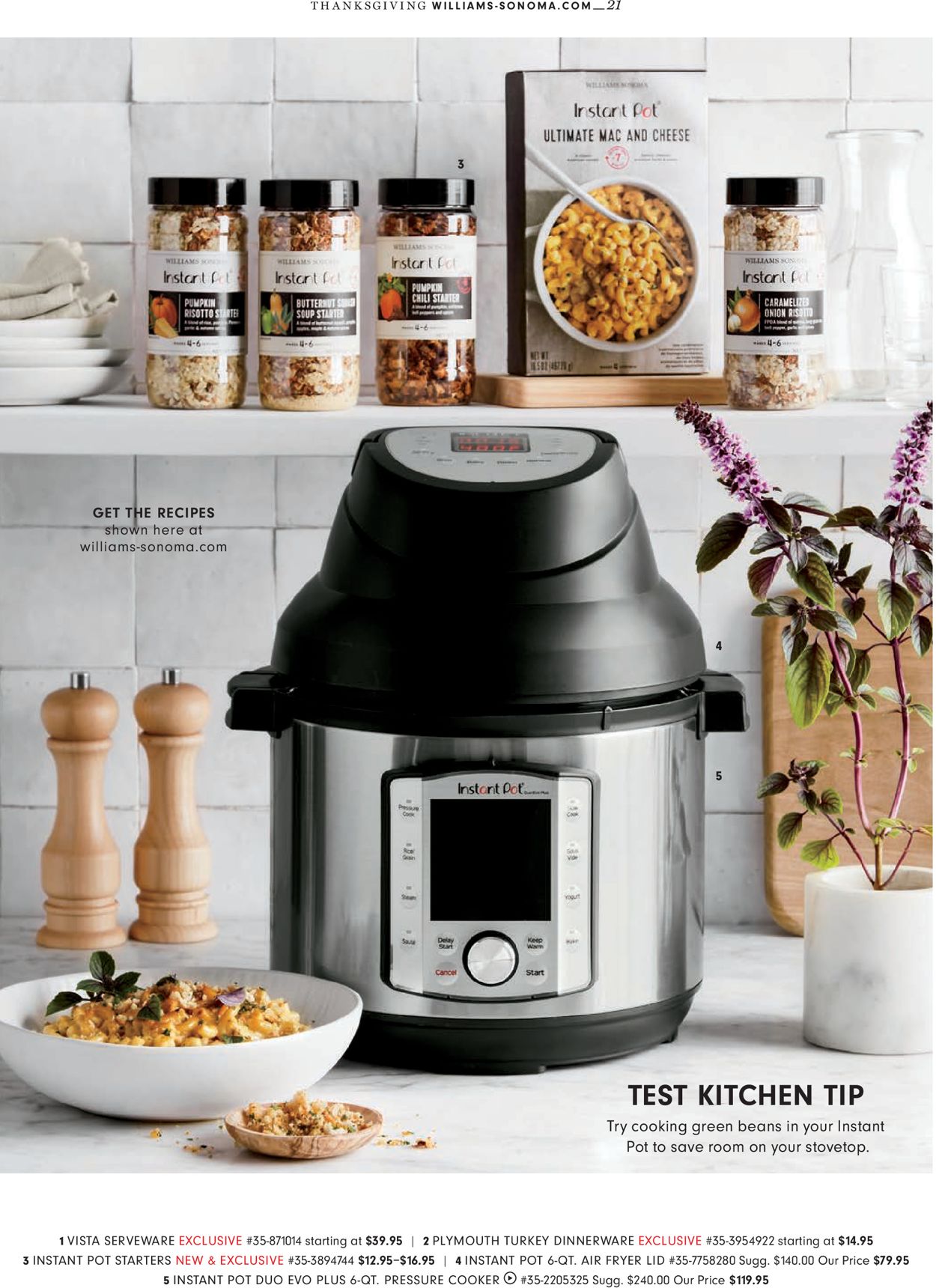 Catalogue Williams-Sonoma from 10/01/2020