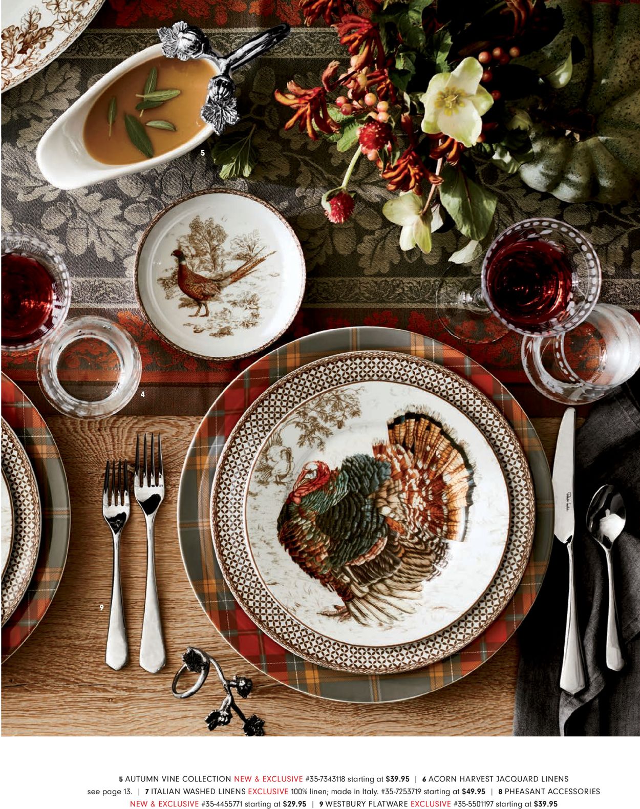 Catalogue Williams-Sonoma Thanksgiving 2020 from 11/02/2020