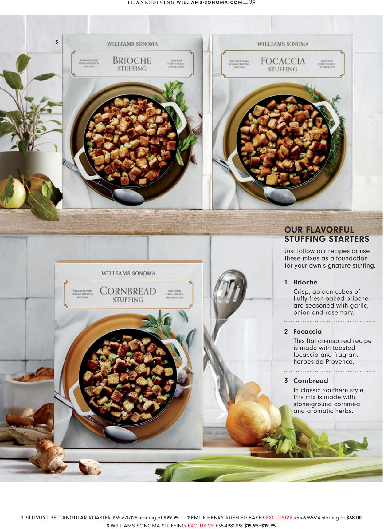 Catalogue Williams-Sonoma Thanksgiving 2020 from 11/02/2020