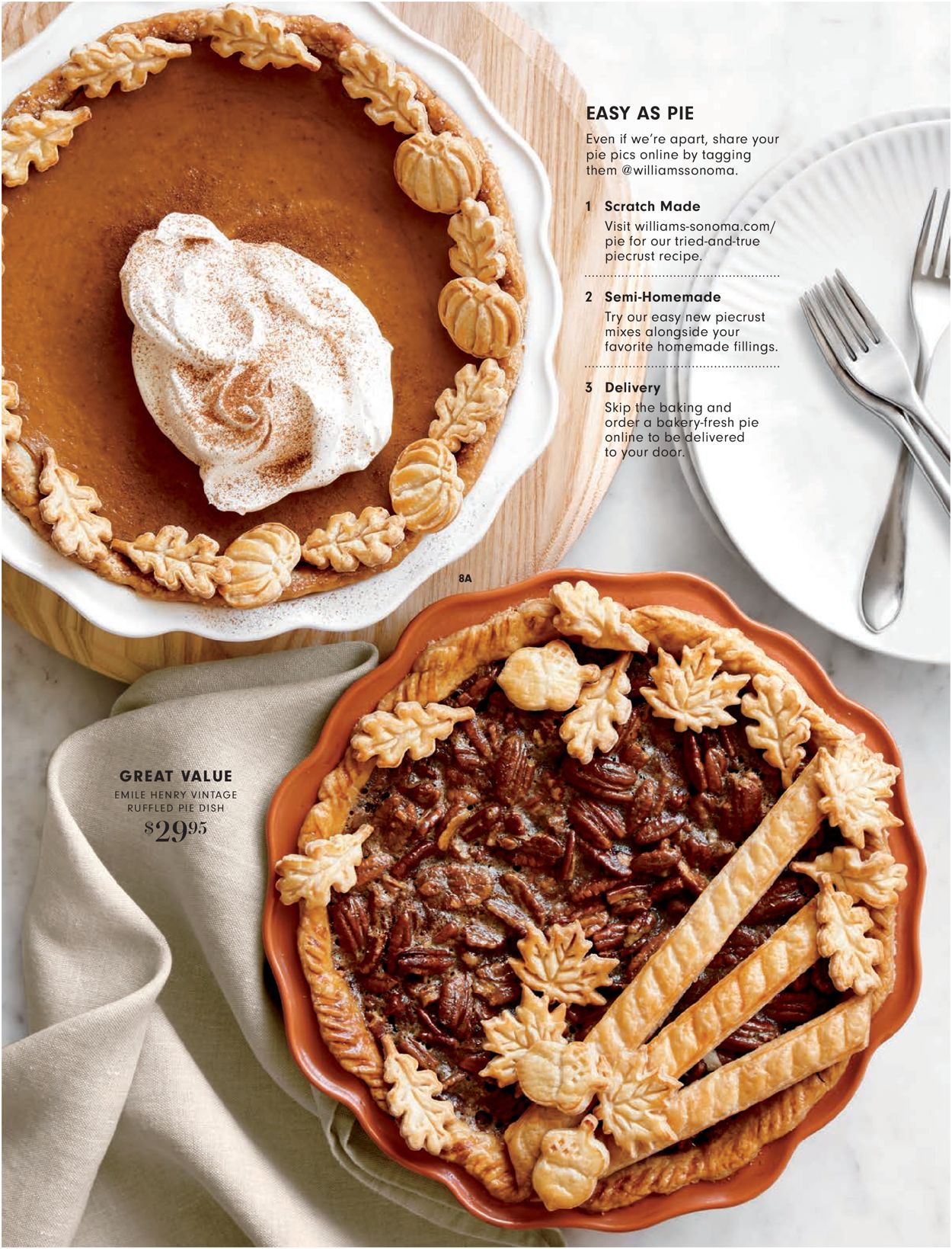 Catalogue Williams-Sonoma Thanksgiving 2020 from 11/02/2020