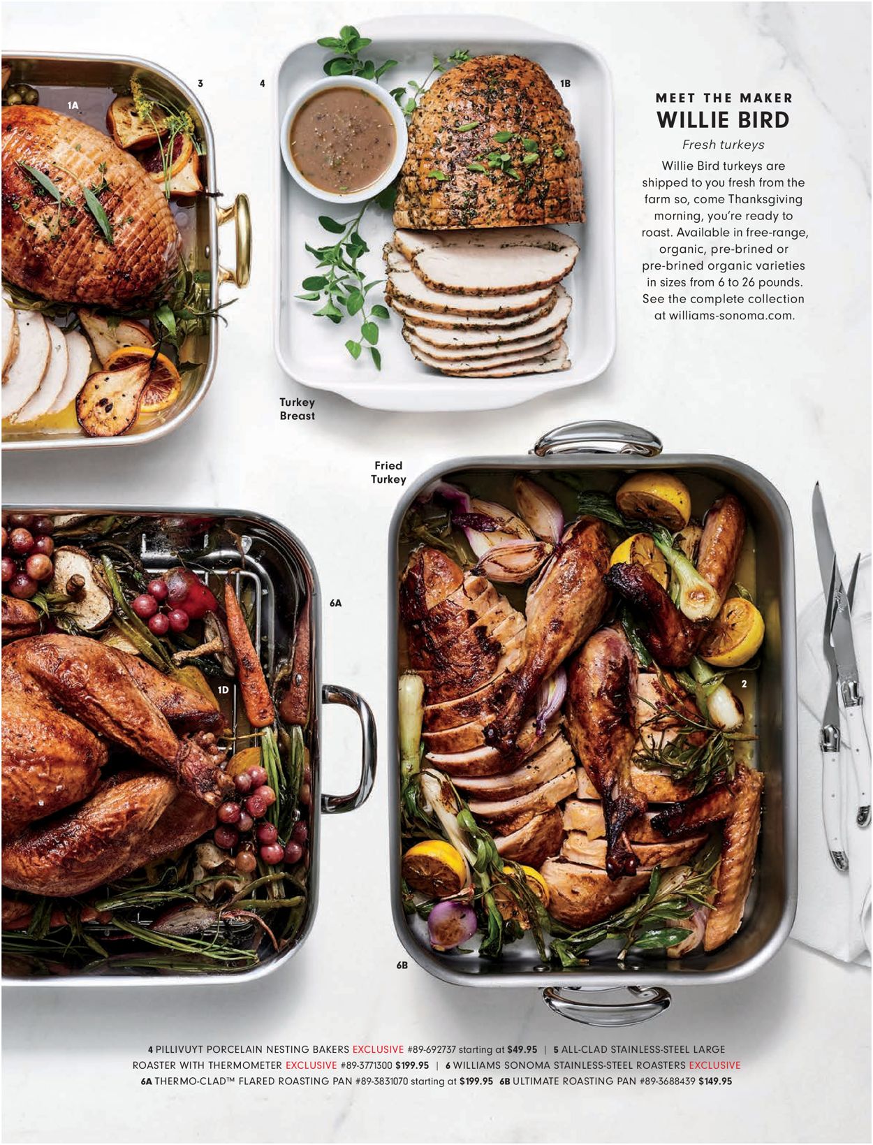 Catalogue Williams-Sonoma Thanksgiving 2021 from 10/01/2021