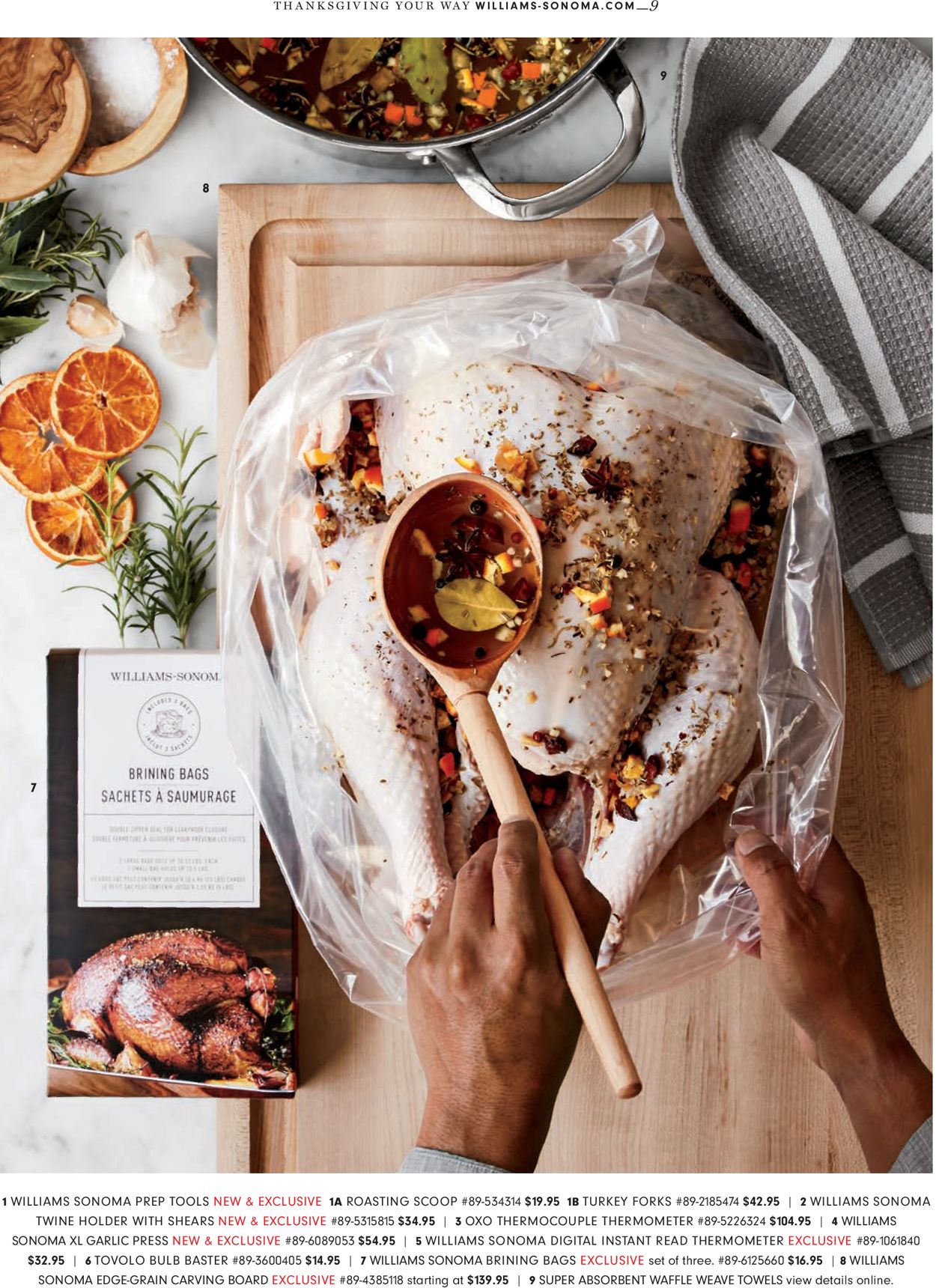 Catalogue Williams-Sonoma Thanksgiving 2021 from 10/01/2021