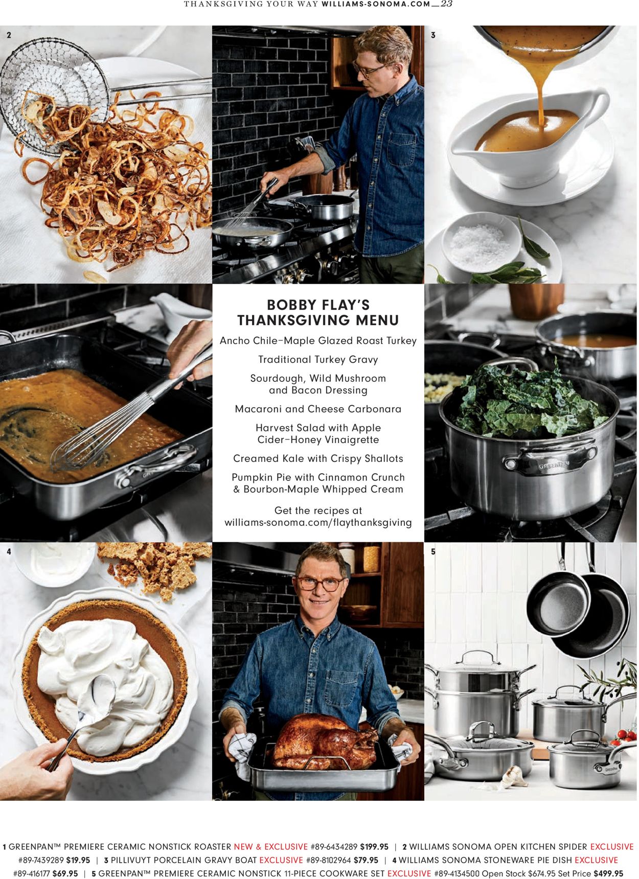 Catalogue Williams-Sonoma Thanksgiving 2021 from 10/01/2021