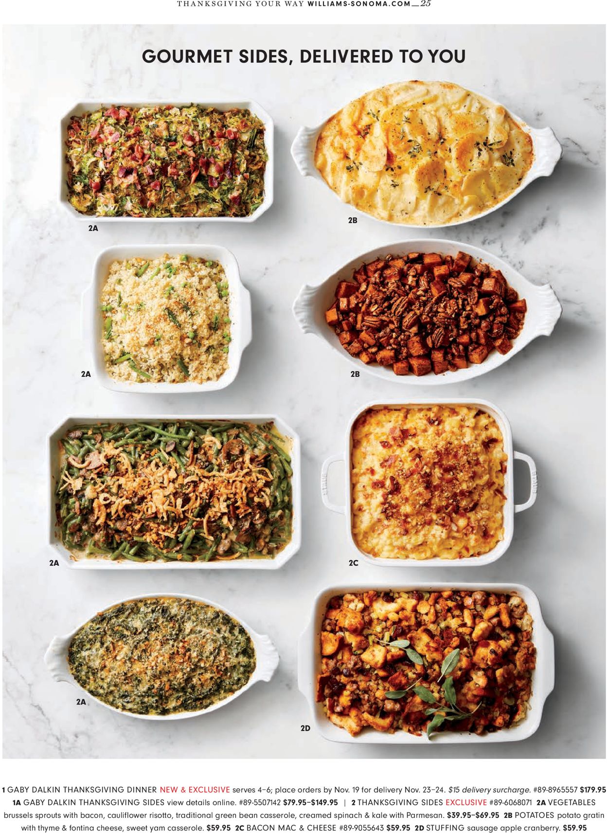 Catalogue Williams-Sonoma Thanksgiving 2021 from 10/01/2021