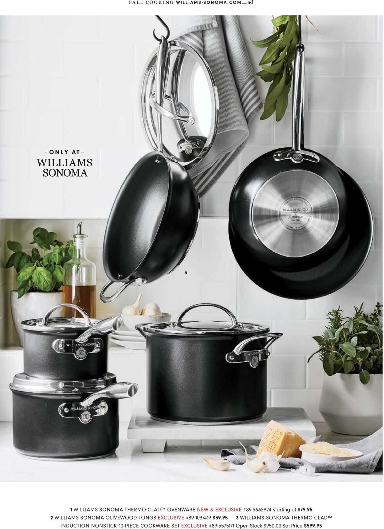 Catalogue Williams-Sonoma Thanksgiving 2021 from 10/01/2021