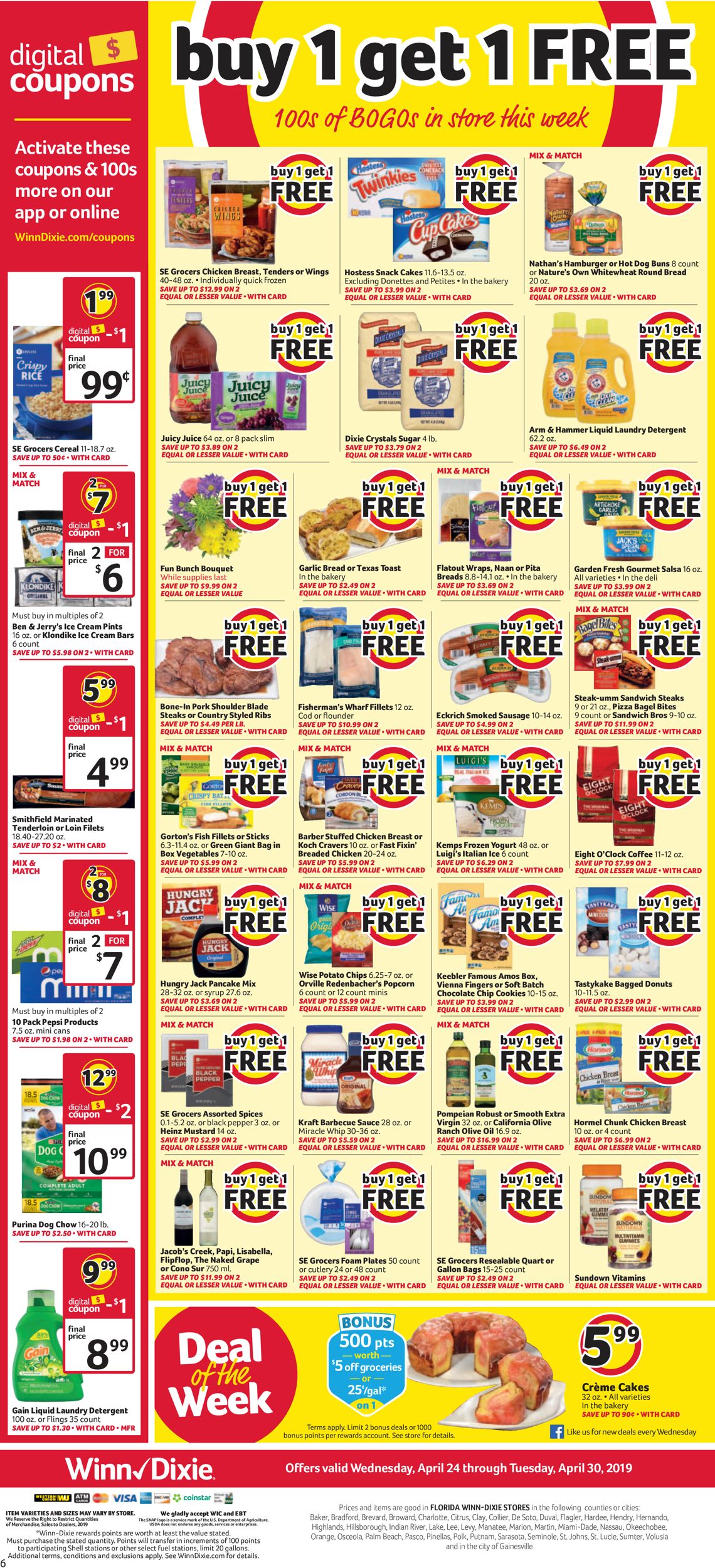 Catalogue Winn Dixie from 04/24/2019