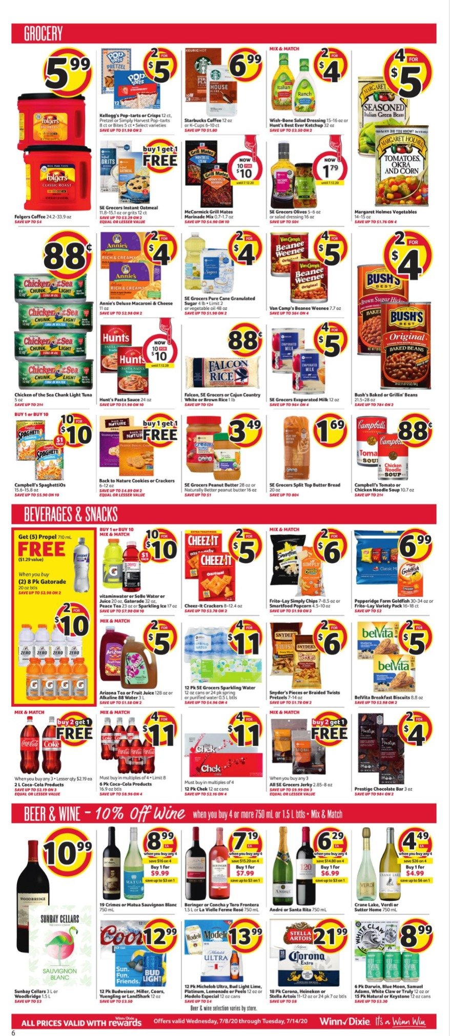 Catalogue Winn Dixie from 07/08/2020