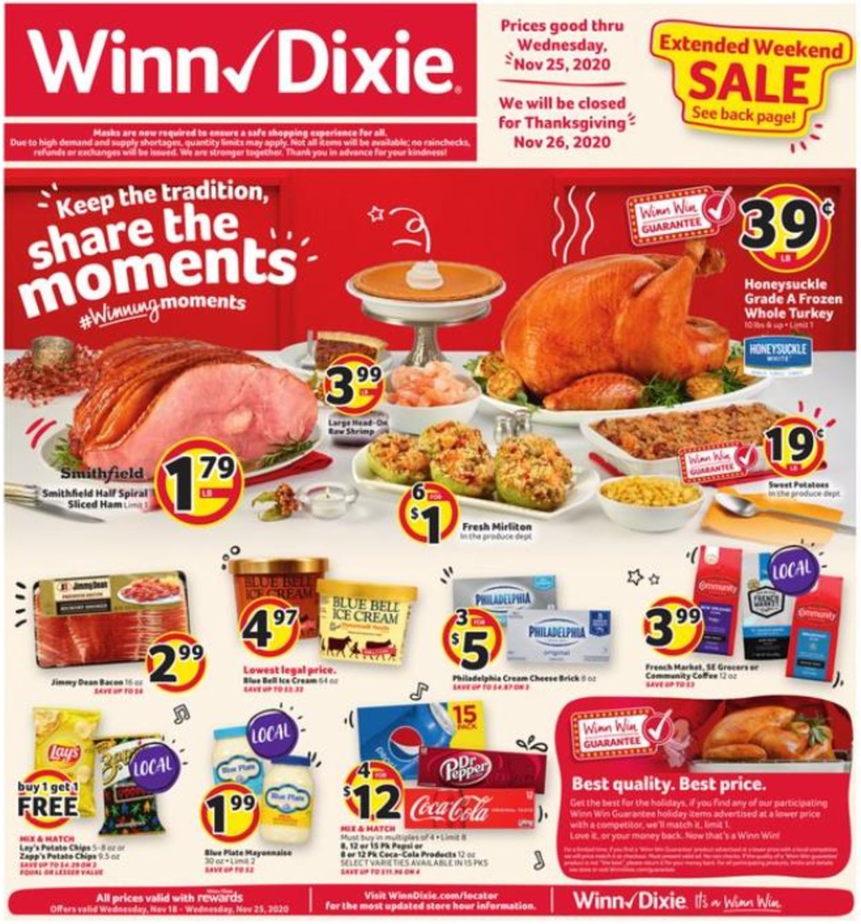 Catalogue Winn Dixie Thanksgiving 2020 from 11/18/2020