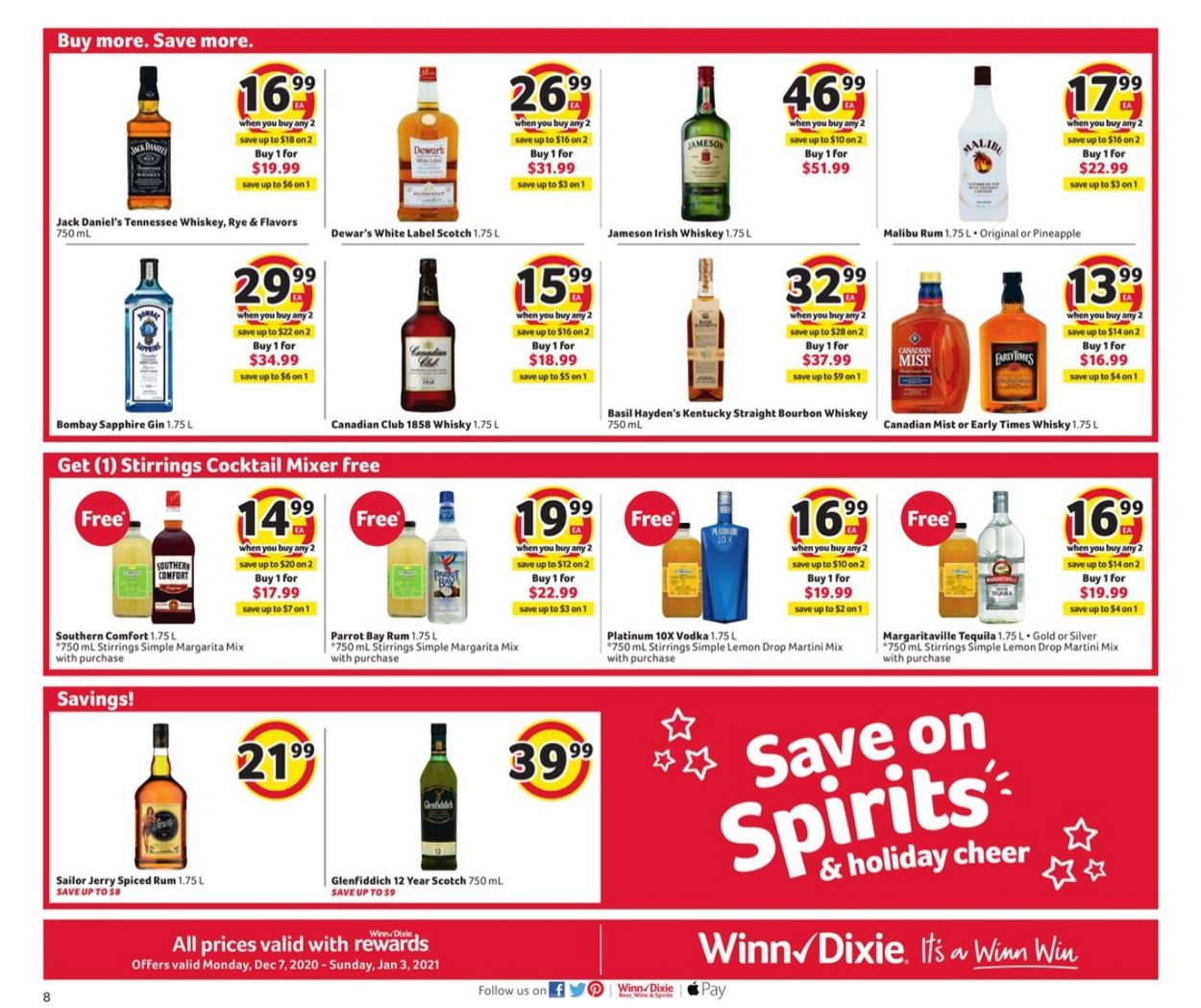 Catalogue Winn Dixie Beer Wine & Spirits 2020 from 12/07/2020
