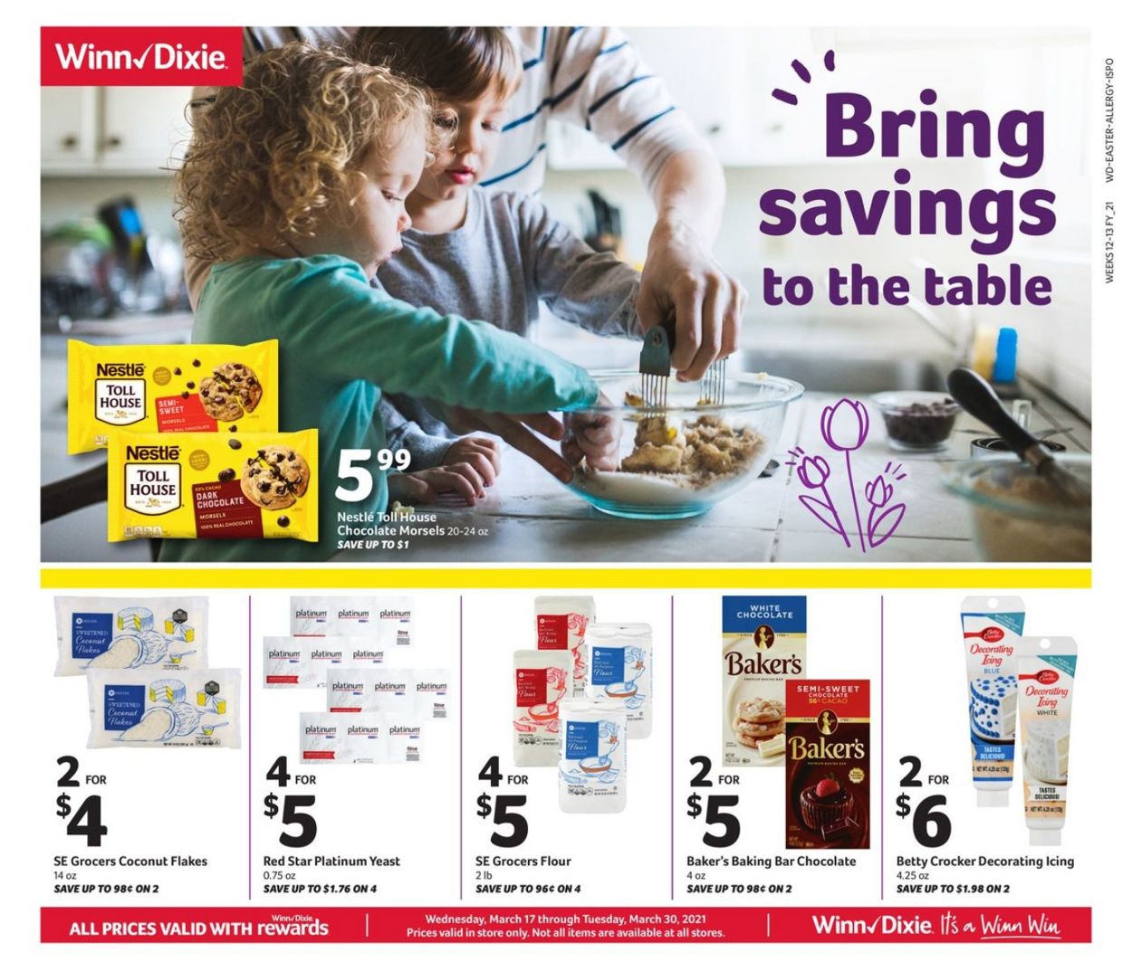 Winn Dixie Easter 2021 Ad Current weekly ad 03/17 03/30/2021