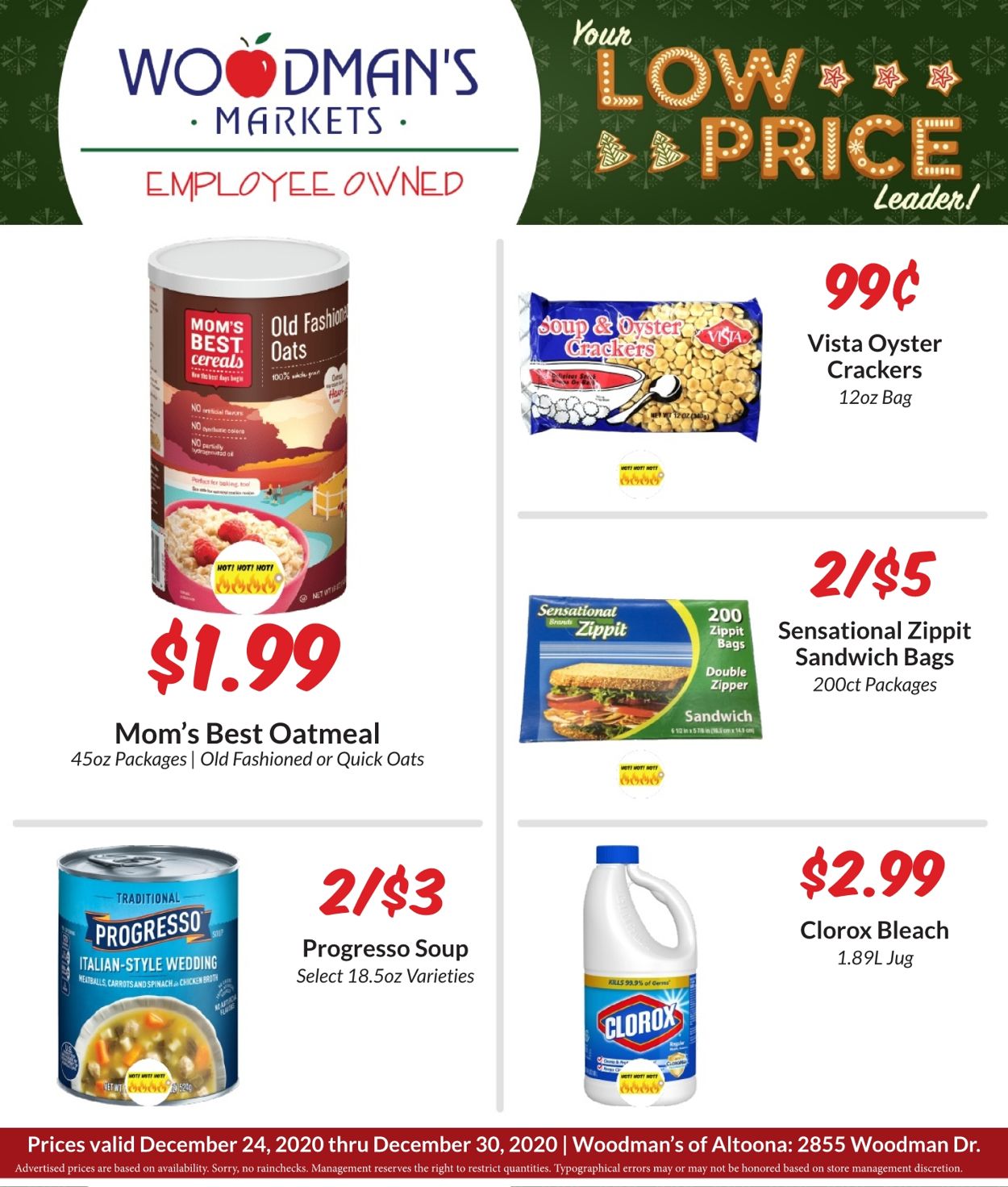 Catalogue Woodman's Market from 12/24/2020