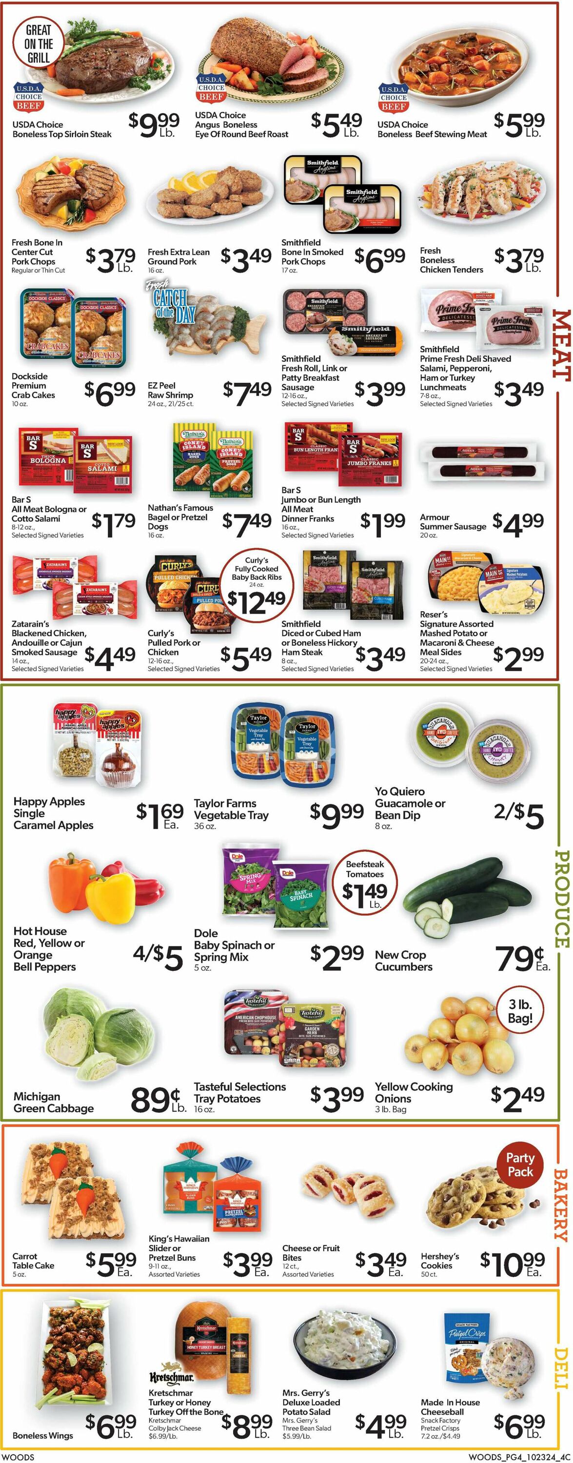 Catalogue Woods Supermarket from 10/23/2024