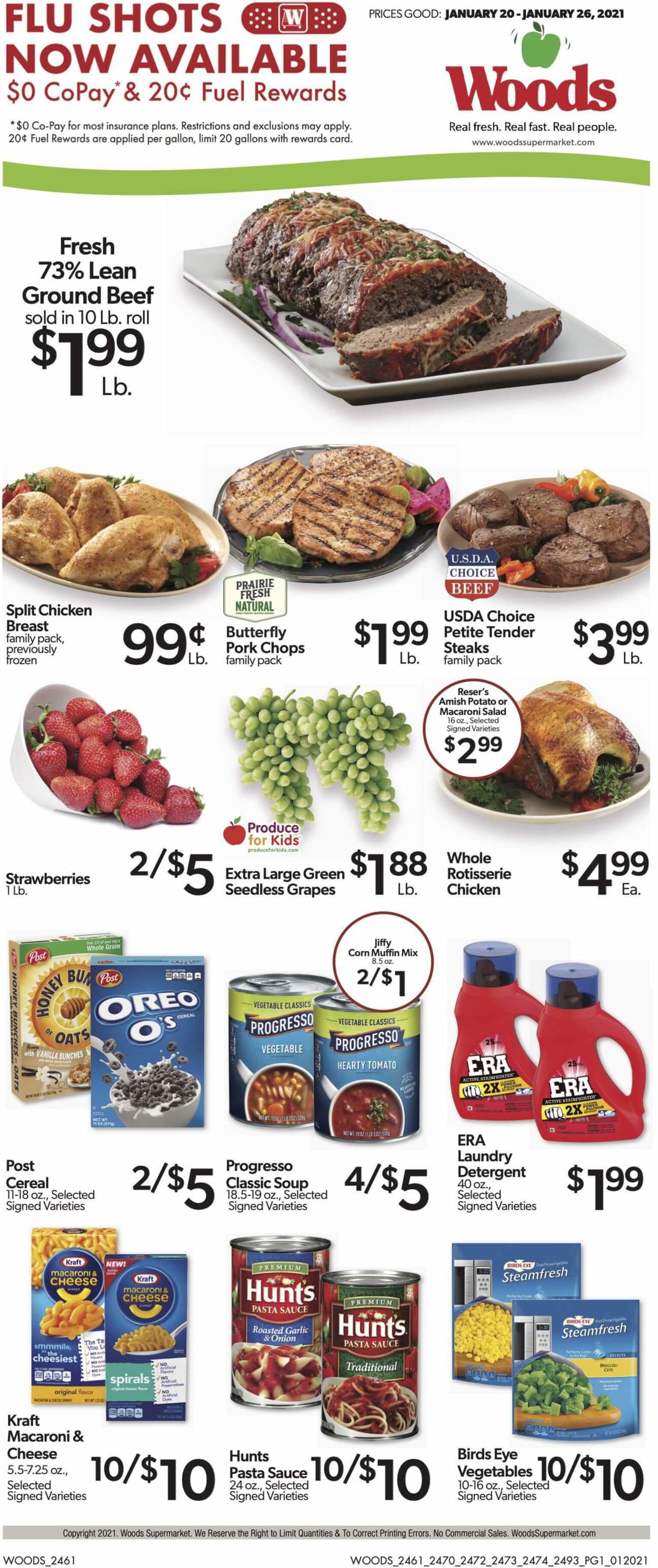 Catalogue Woods Supermarket from 01/20/2021