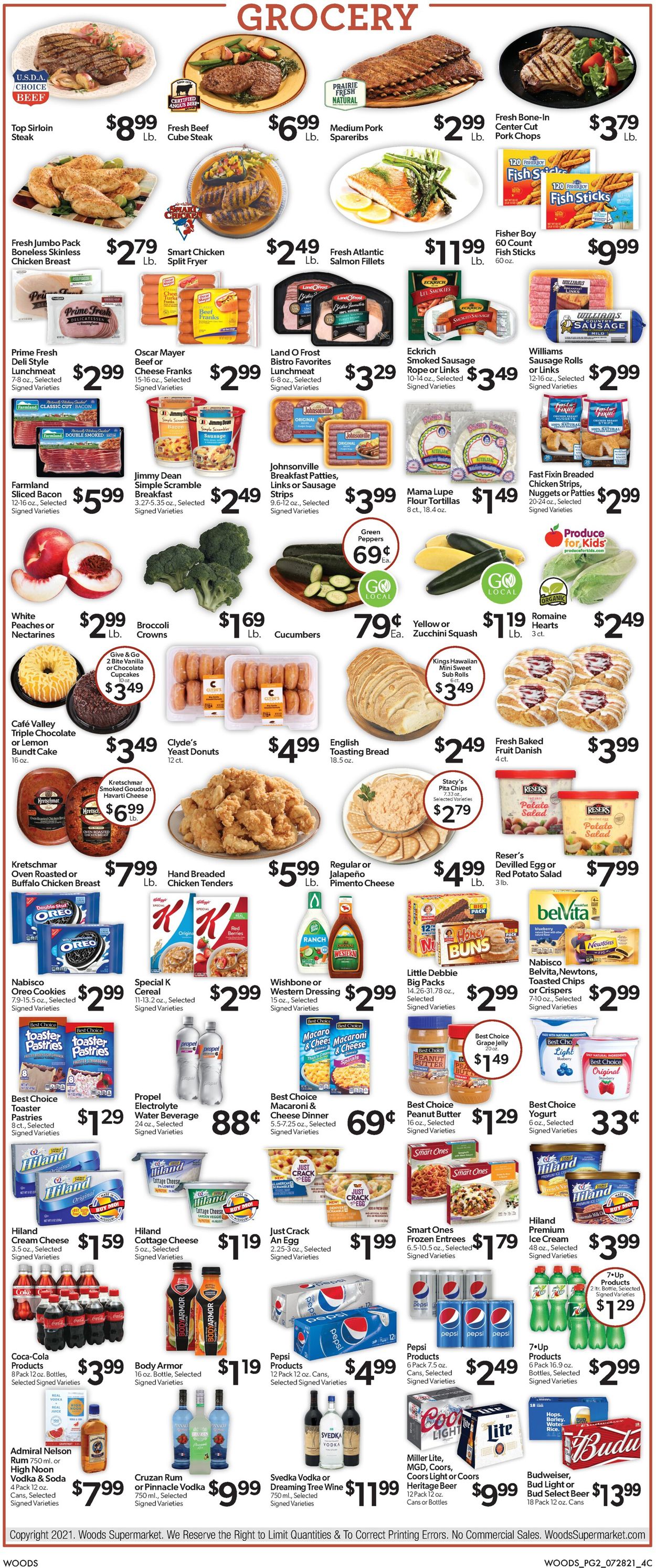 Catalogue Woods Supermarket from 07/28/2021