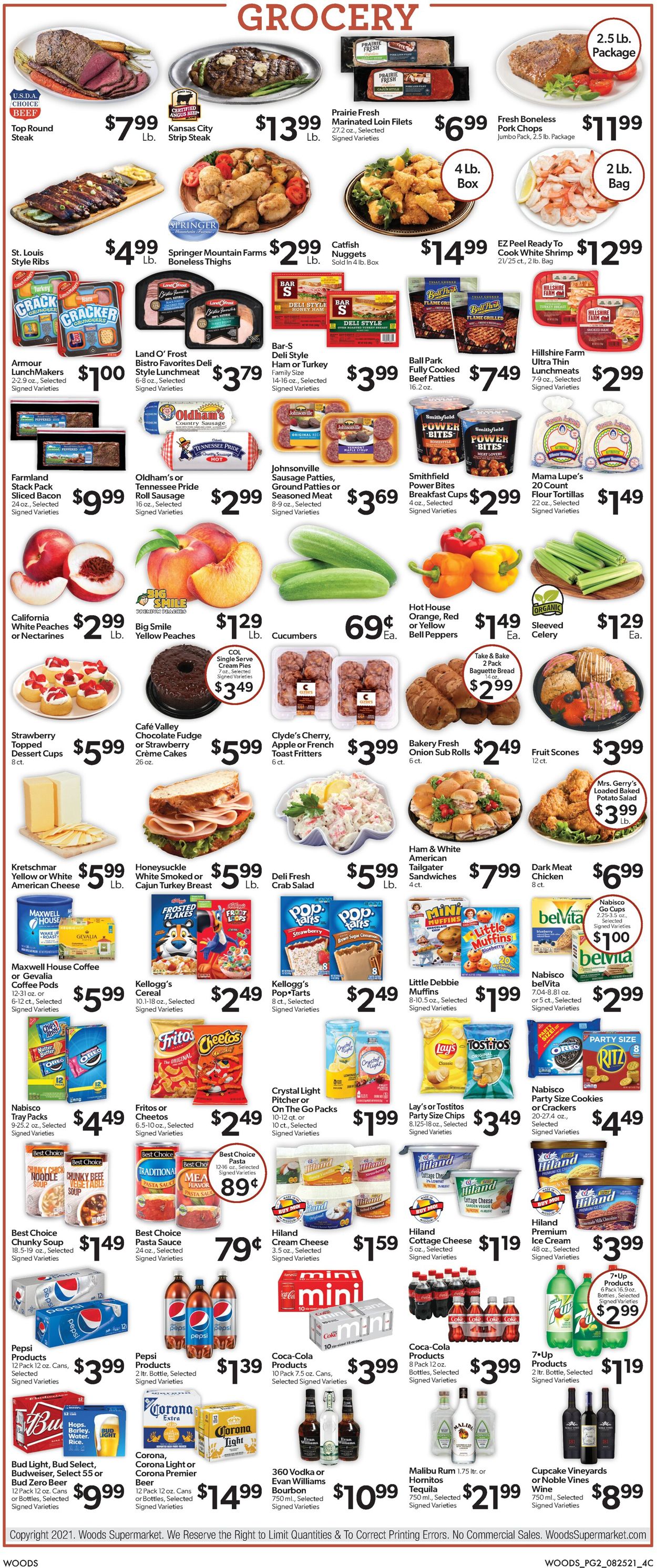 Catalogue Woods Supermarket from 08/25/2021