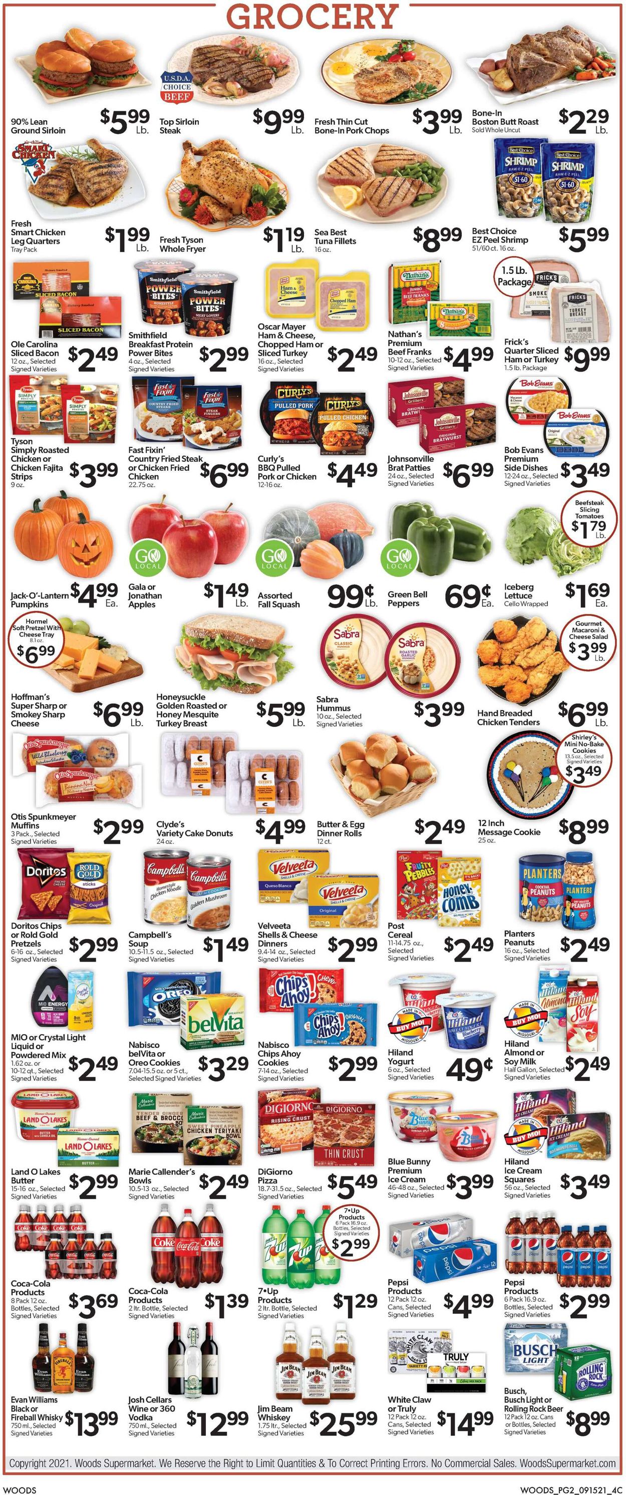 Catalogue Woods Supermarket from 09/15/2021