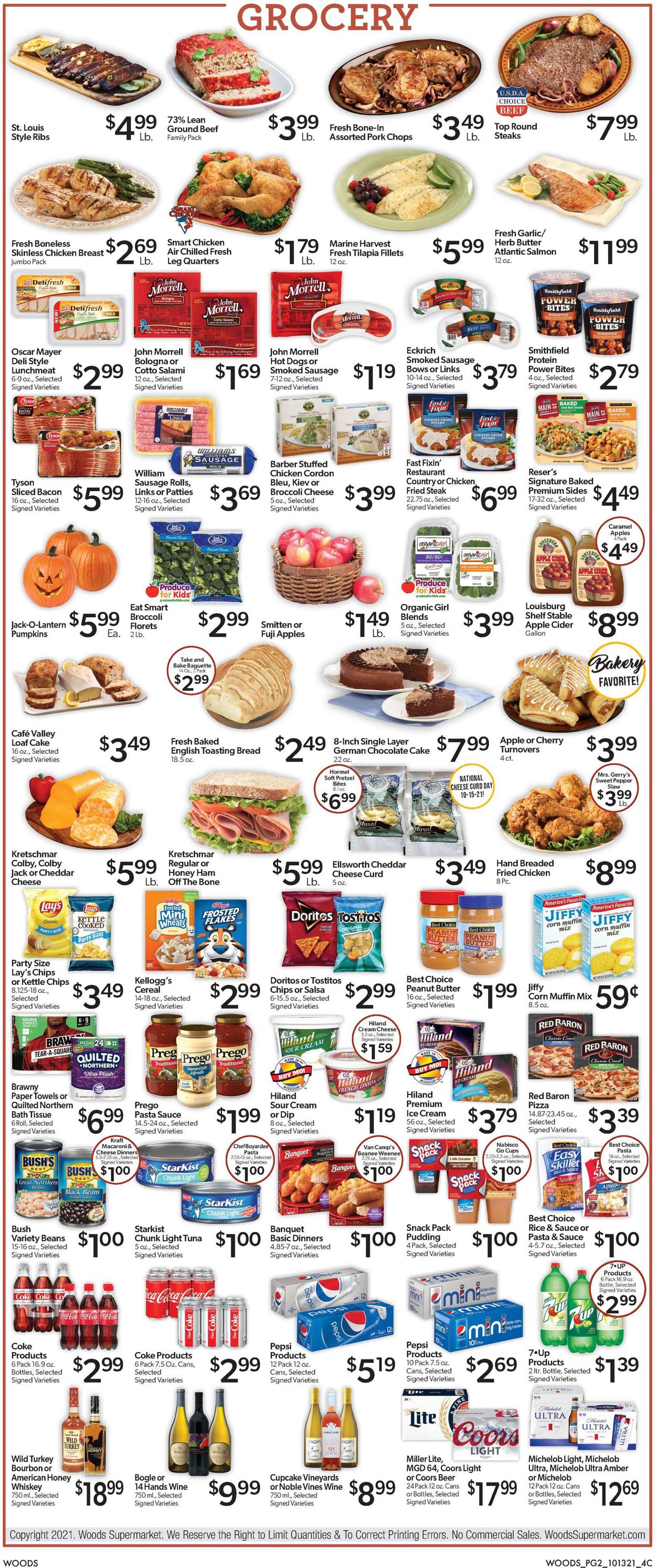 Catalogue Woods Supermarket from 10/13/2021