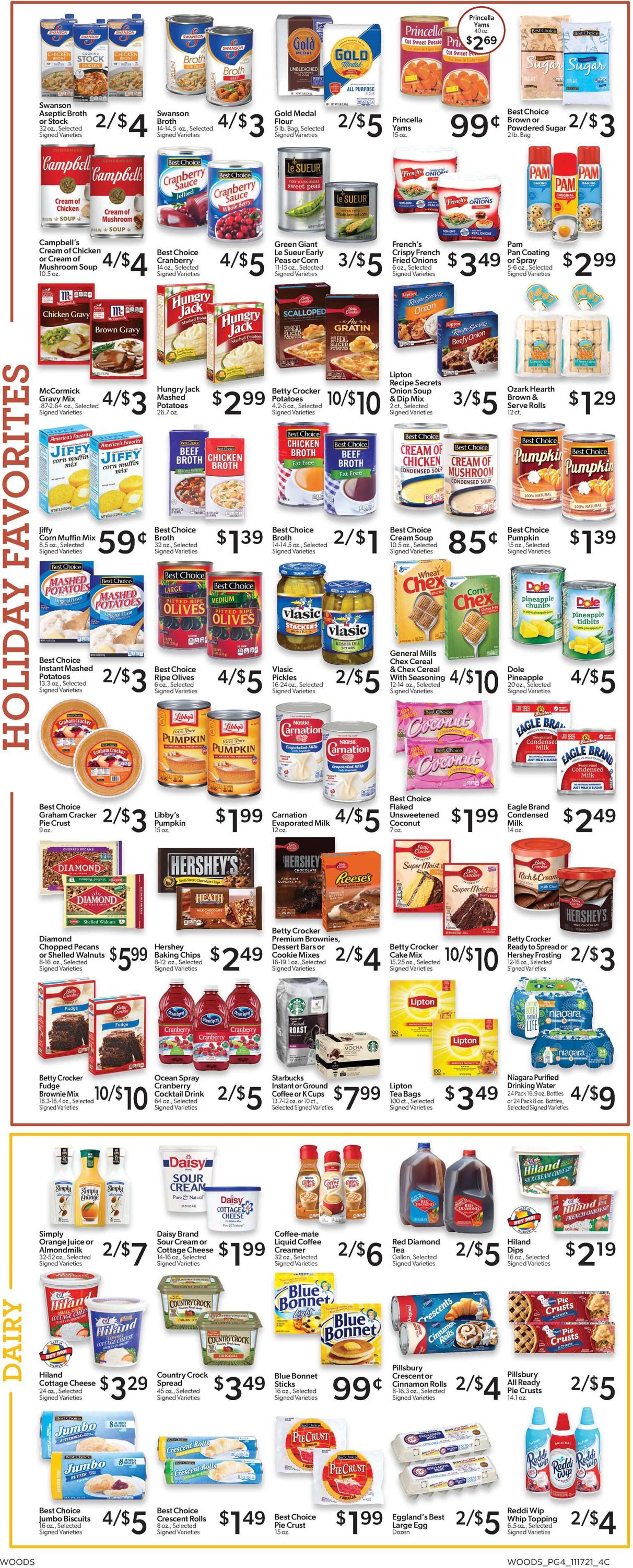 Catalogue Woods Supermarket THANKSGIVING 2021 from 11/17/2021
