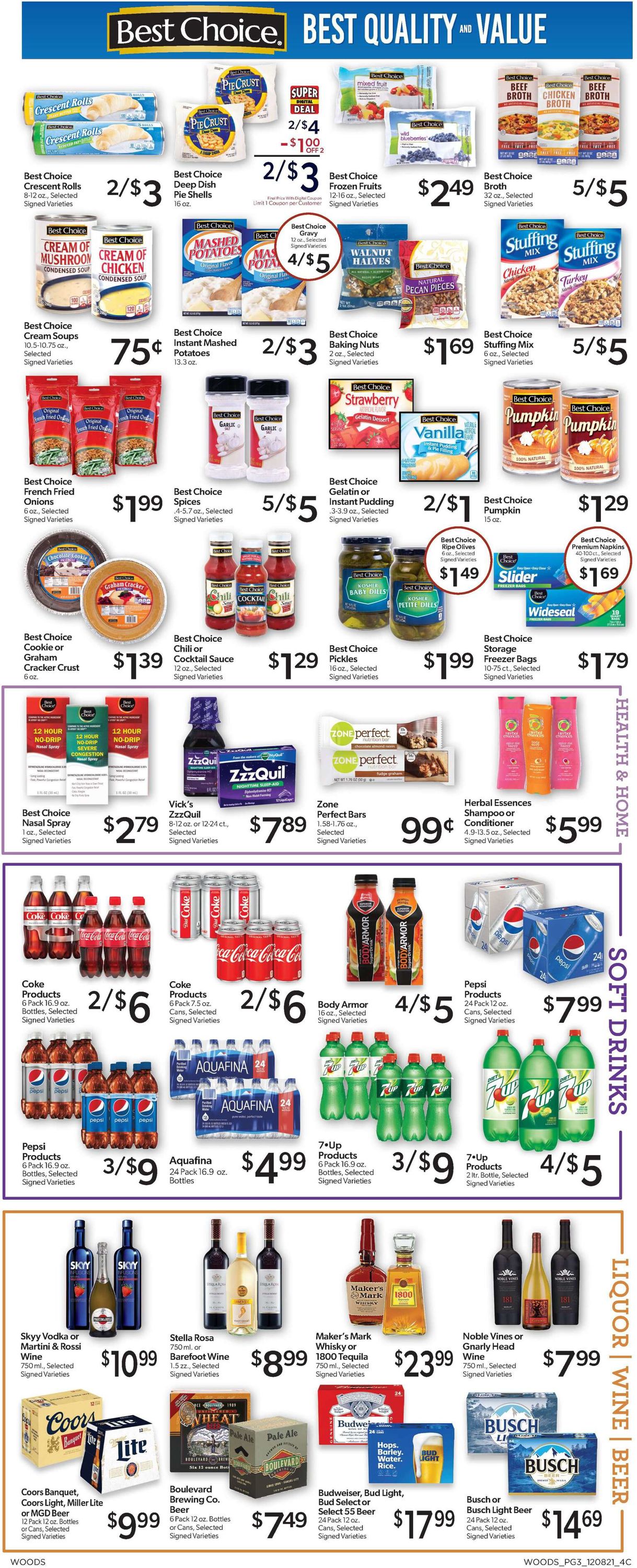 Catalogue Woods Supermarket - HOLIDAY 2021 from 12/08/2021
