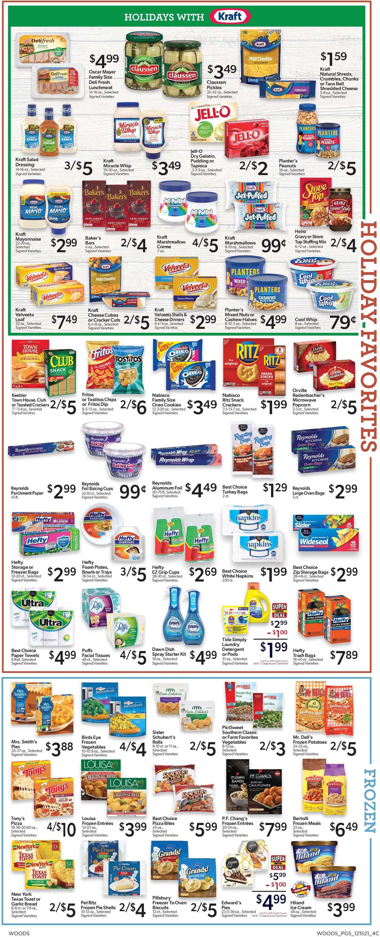 Catalogue Woods Supermarket HOLIDAYS 2021 from 12/15/2021