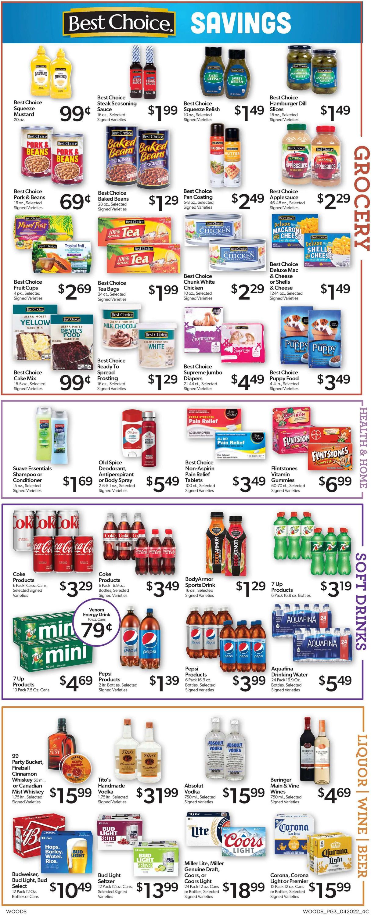 Catalogue Woods Supermarket from 04/20/2022
