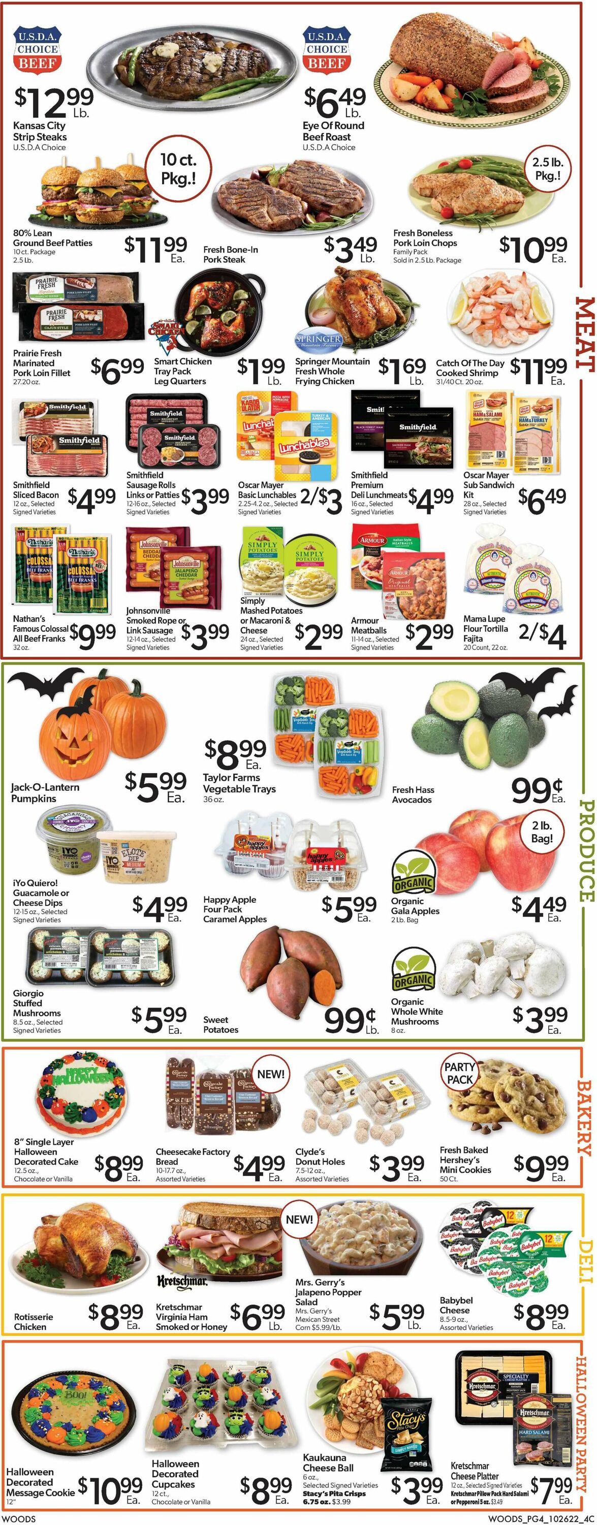 Catalogue Woods Supermarket from 10/26/2022