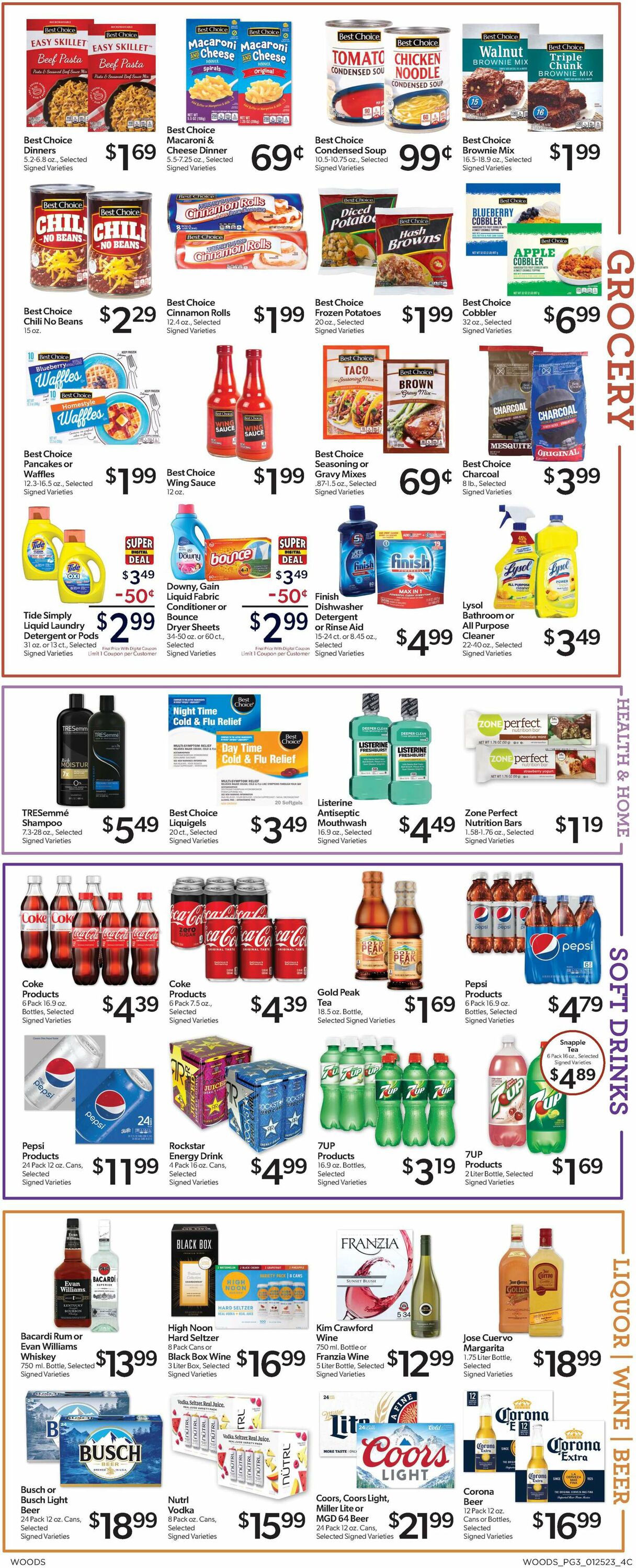Catalogue Woods Supermarket from 01/25/2023