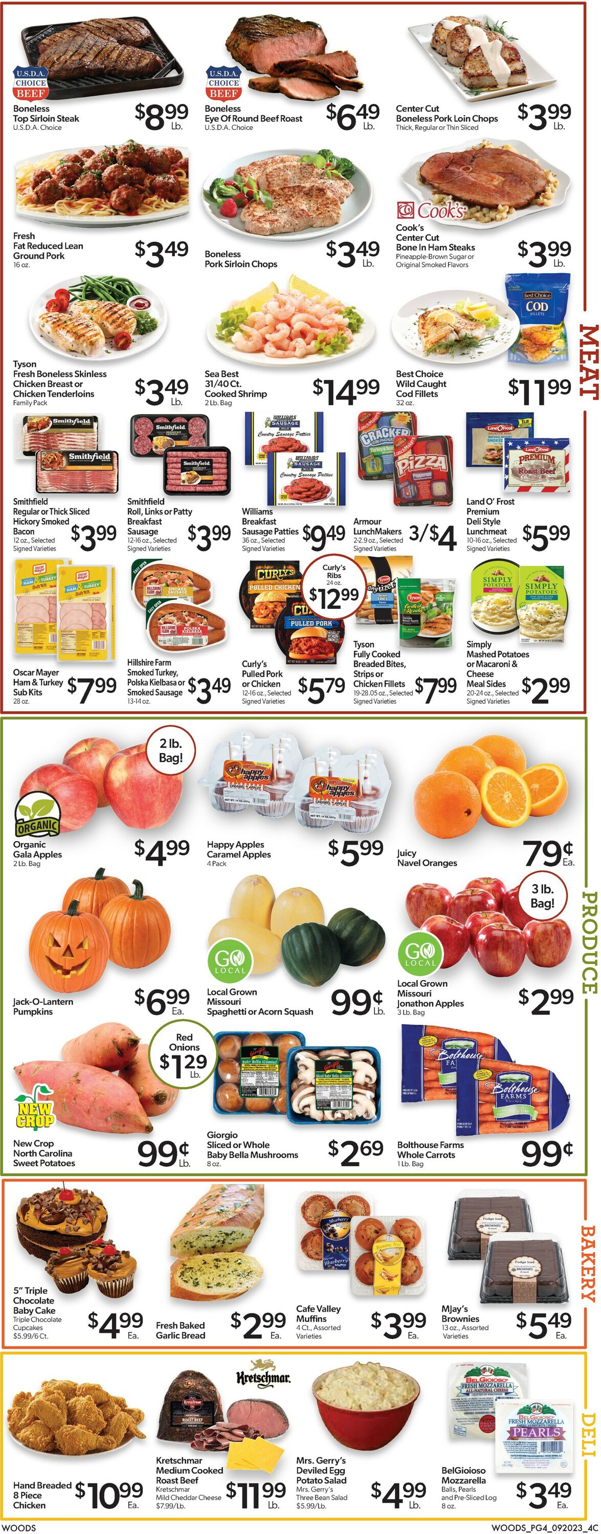 Catalogue Woods Supermarket from 09/20/2023