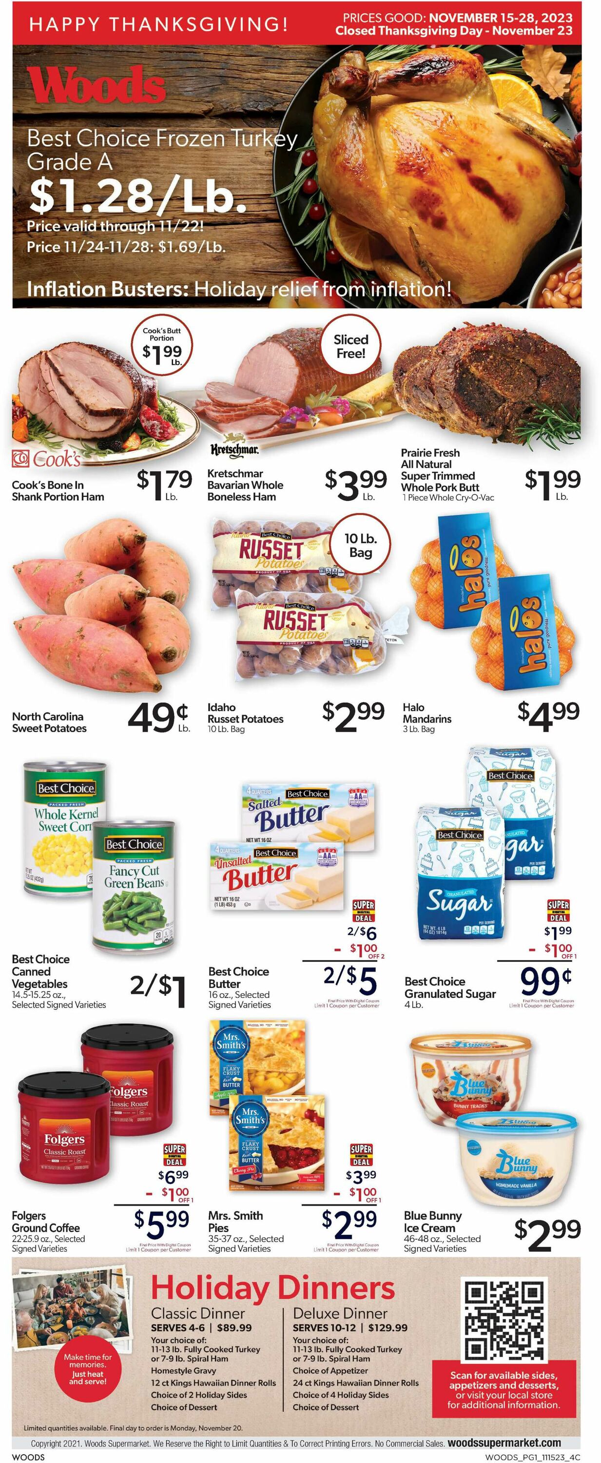 Catalogue Woods Supermarket from 11/15/2023