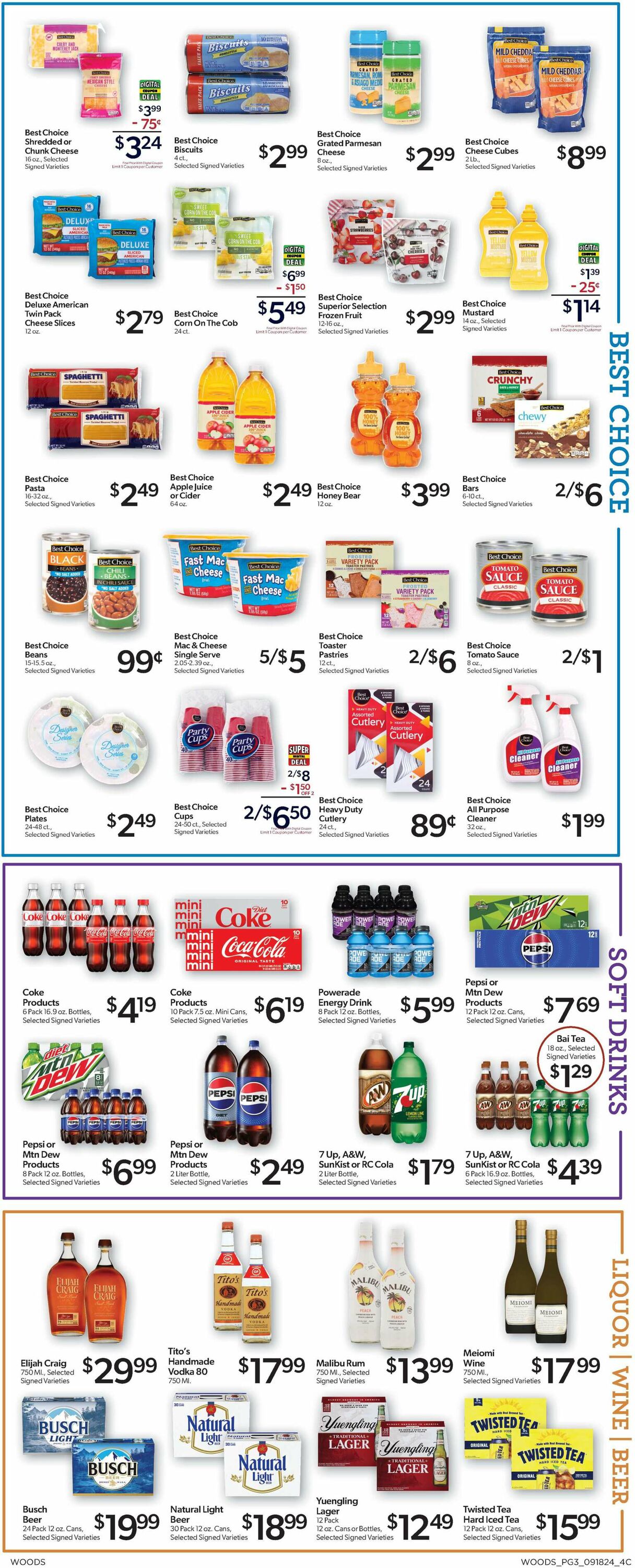 Catalogue Woods Supermarket from 09/18/2024