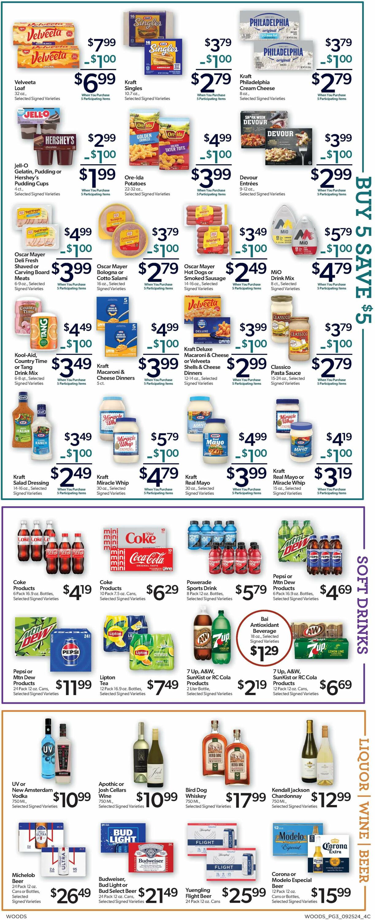 Catalogue Woods Supermarket from 09/25/2024