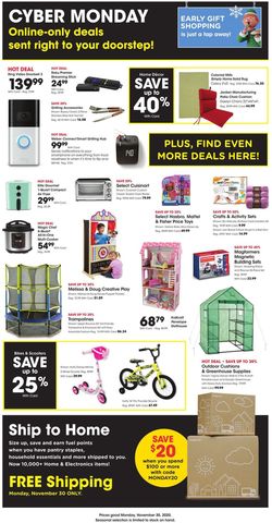Catalogue Kroger Cyber Monday 2020 from 11/30/2020