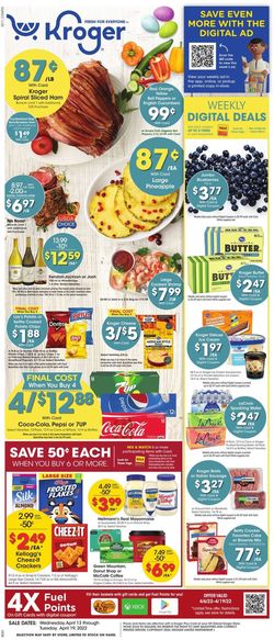 Catalogue Kroger EASTER 2022 from 04/13/2022