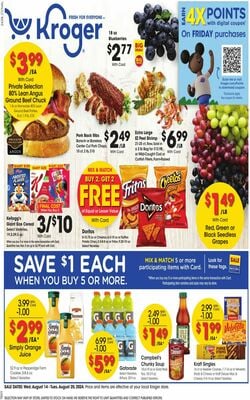 Catalogue Kroger from 08/14/2024