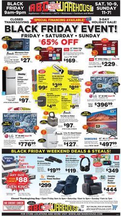 Catalogue ABC Warehouse BLACK FRIDAY WEEKEND  2021 from 11/26/2021