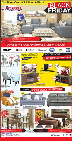 Catalogue American Furniture Warehouse -  Black Friday Ad 2019 from 11/13/2019